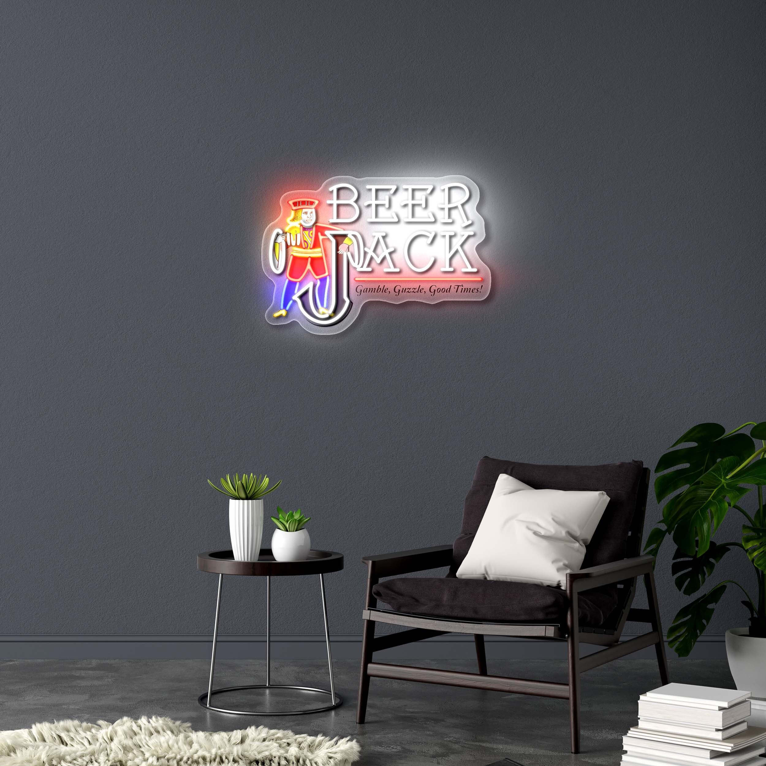 BEER JACK - Premium Neon Artwork