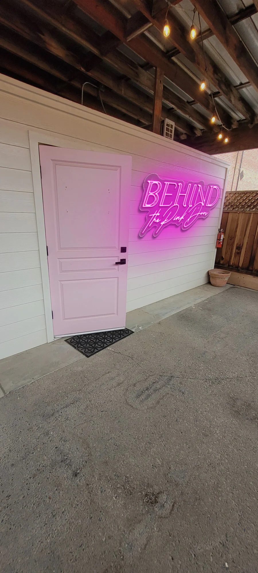 BEHIND The Pink Door - Premium Neon Artwork