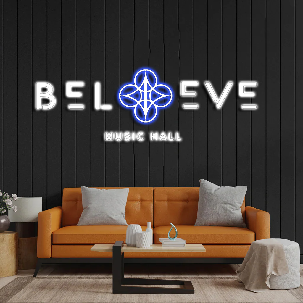 Believe Music Hall - Premium Neon Artwork