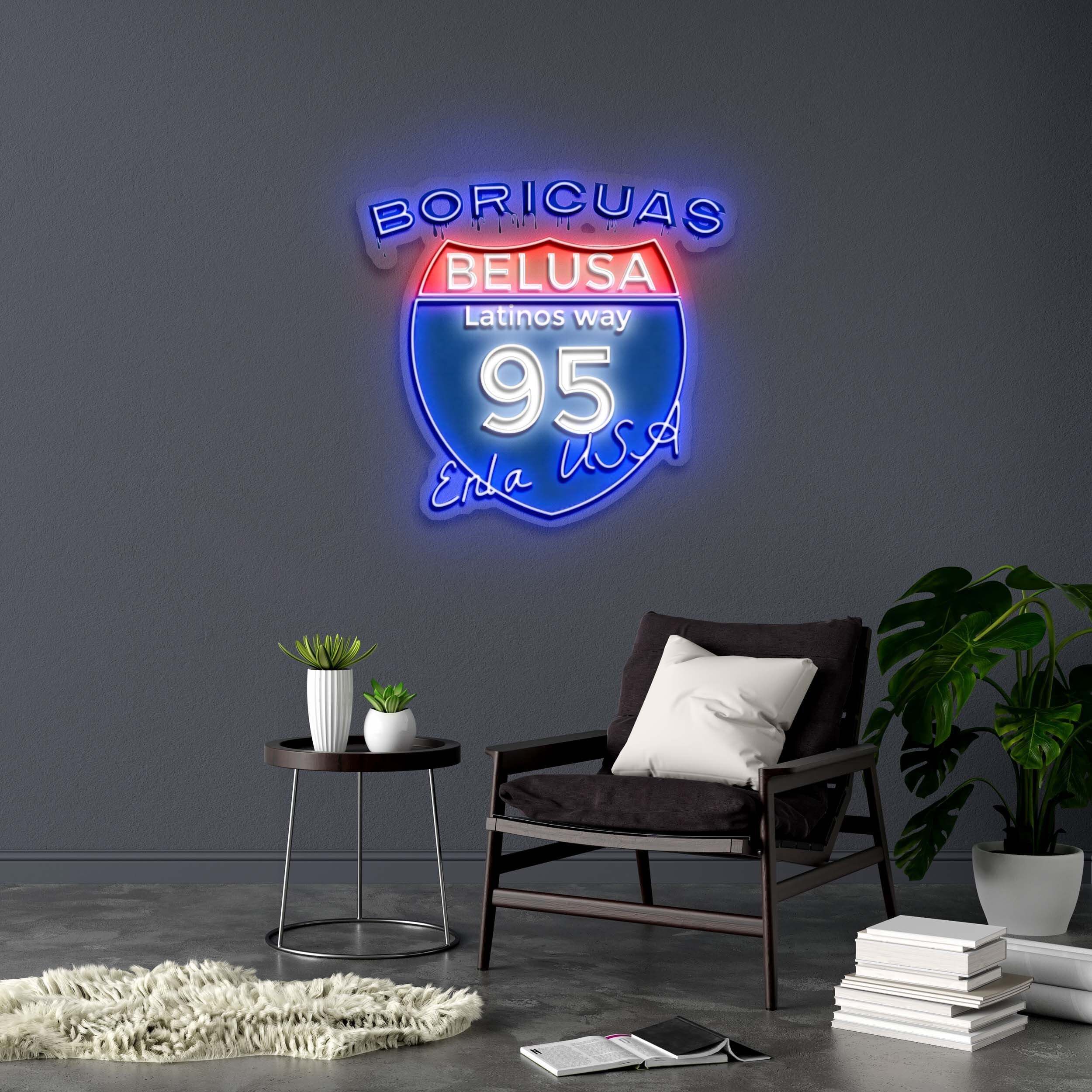 BELUSA - Premium Neon Artwork