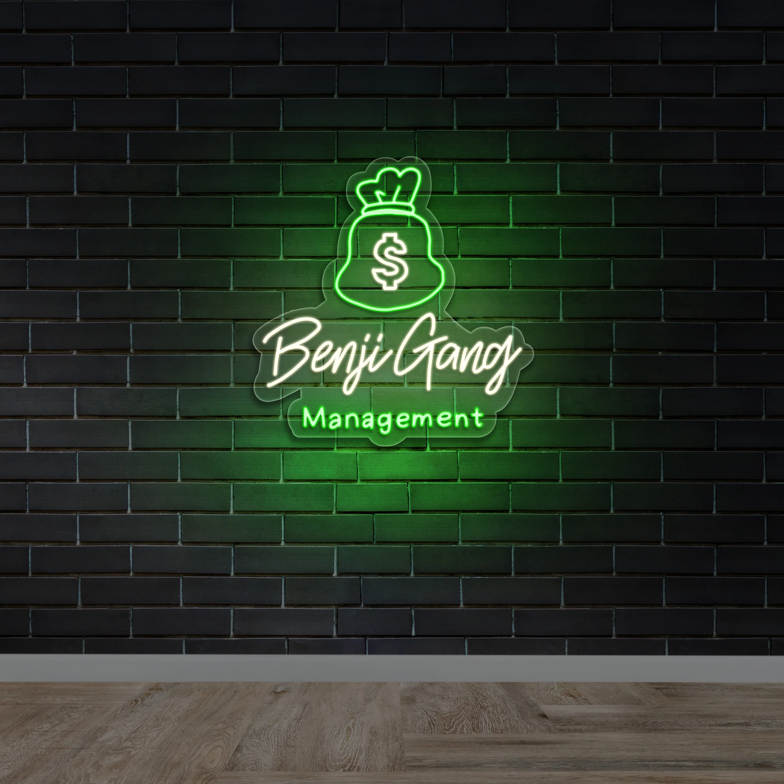 BENJI GANG MANAGEMENT - Premium Neon Artwork