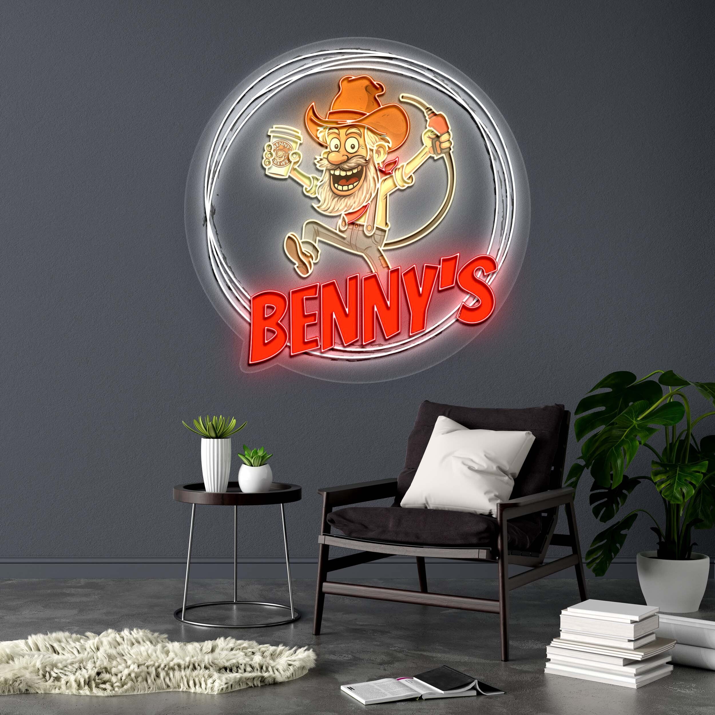 BENNY'S - Premium Neon Artwork