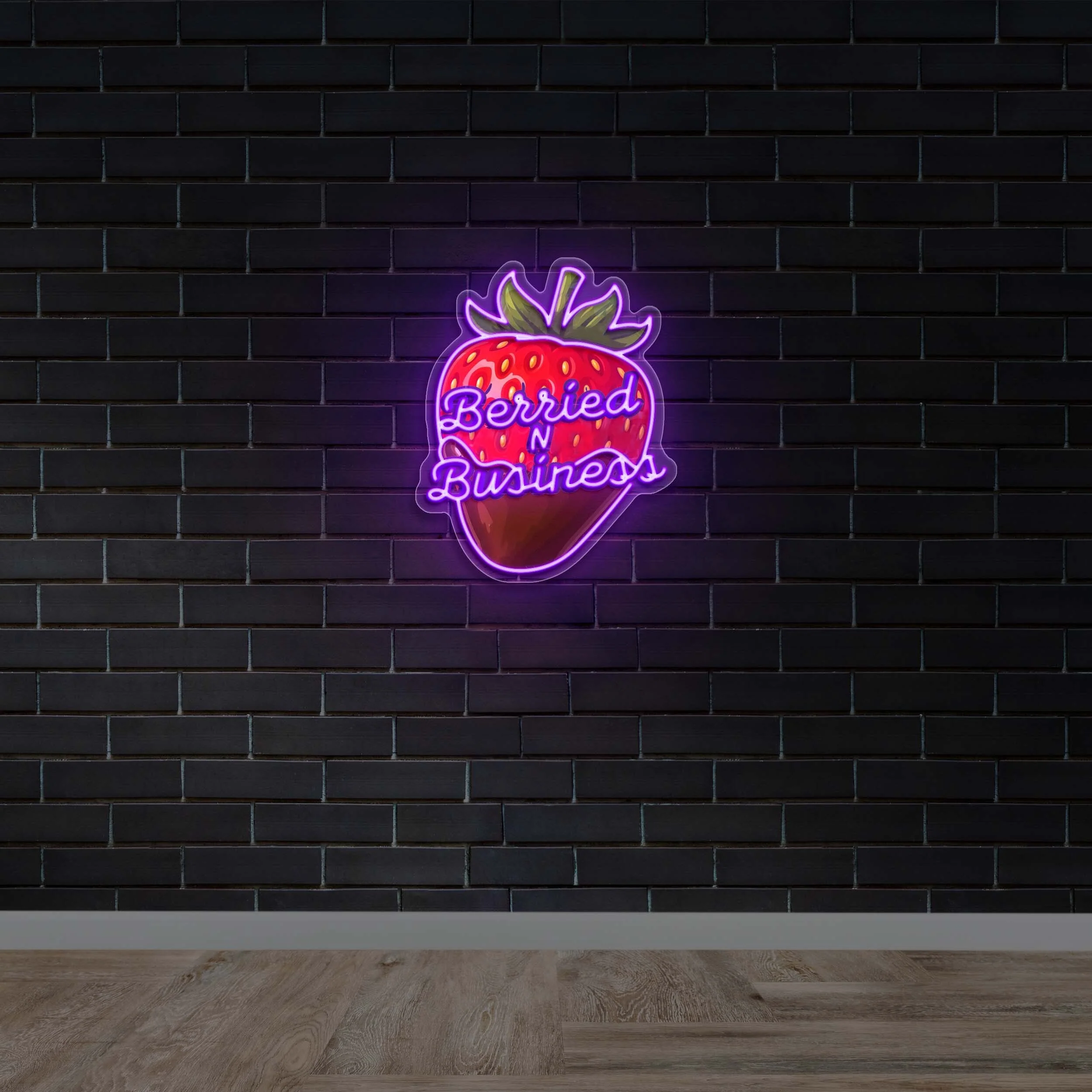 Berried N Business - Premium Neon Artwork