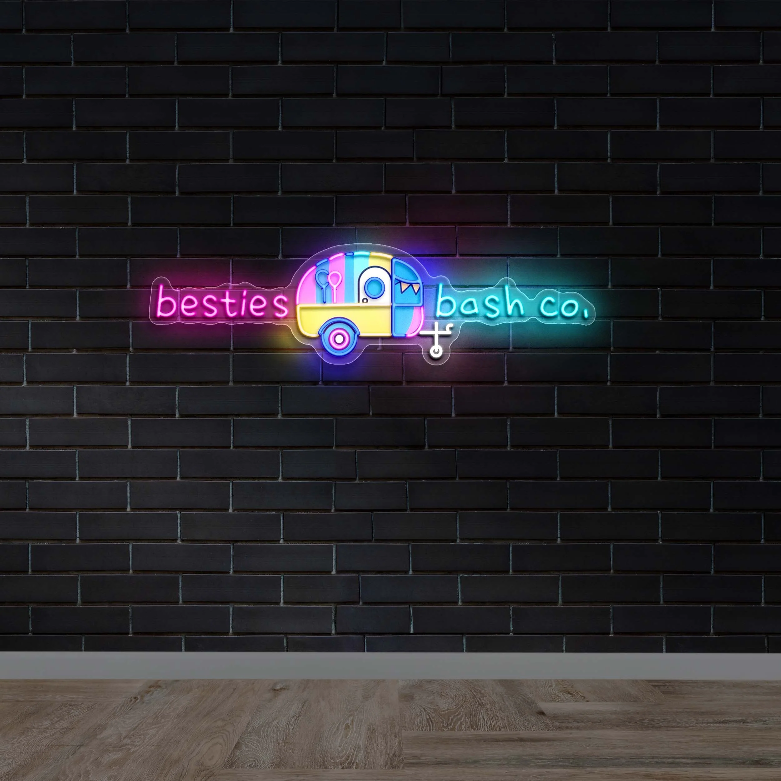 BESTIES BASH CO. - Premium Neon Artwork