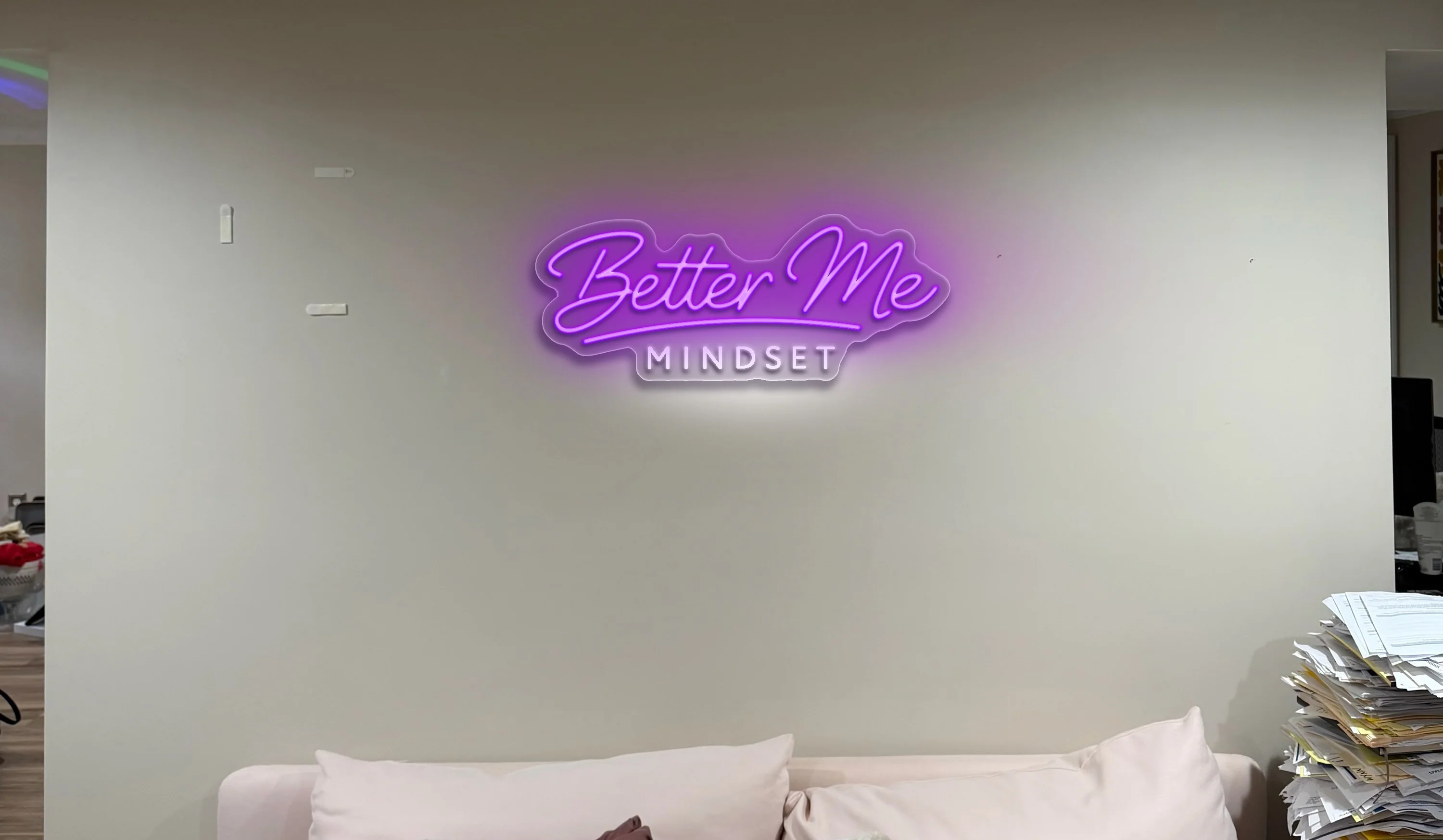 Better Me Mindset  - Premium Neon Artwork - Image 2