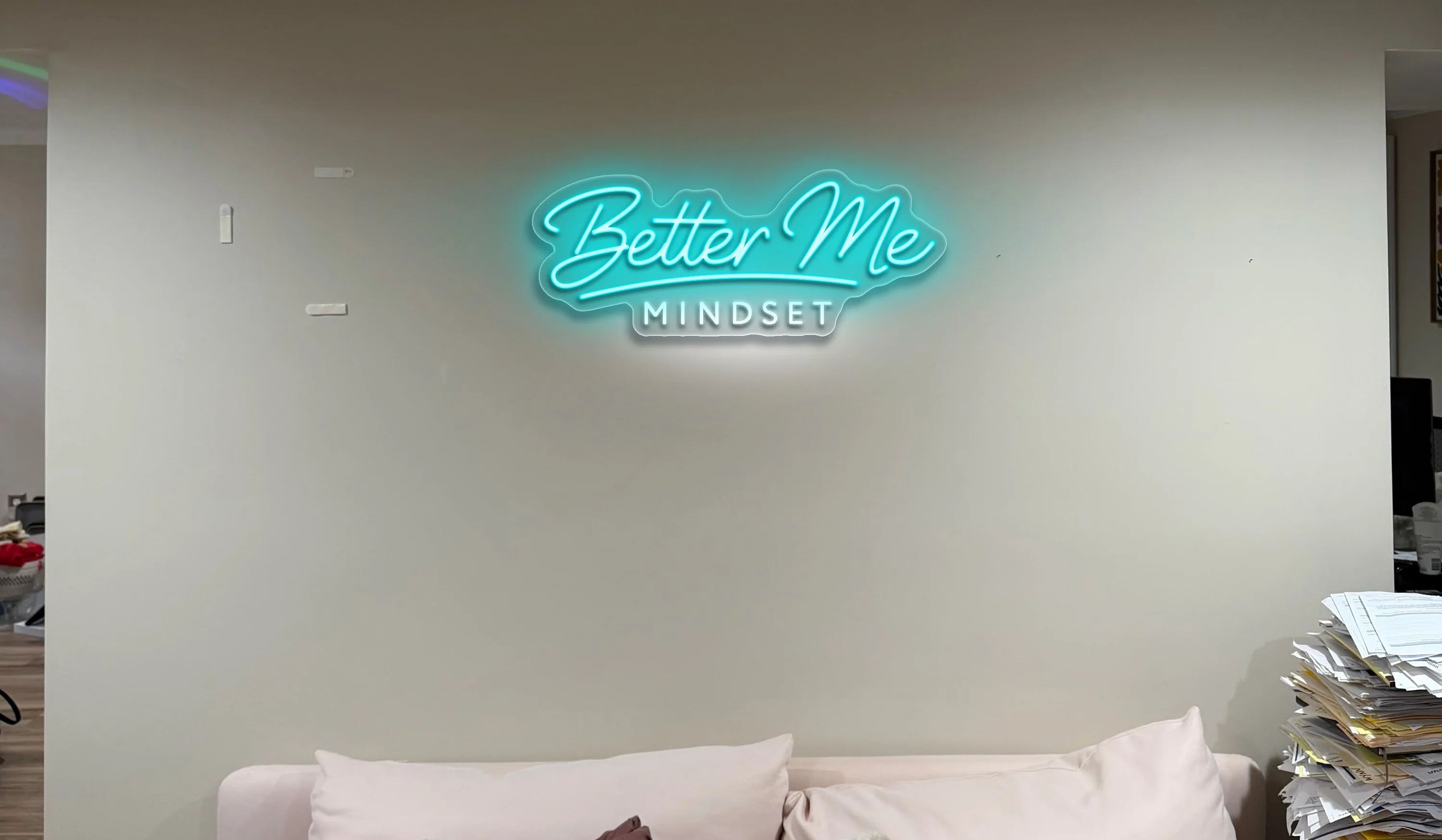 Better Me Mindset  - Premium Neon Artwork - Image 3