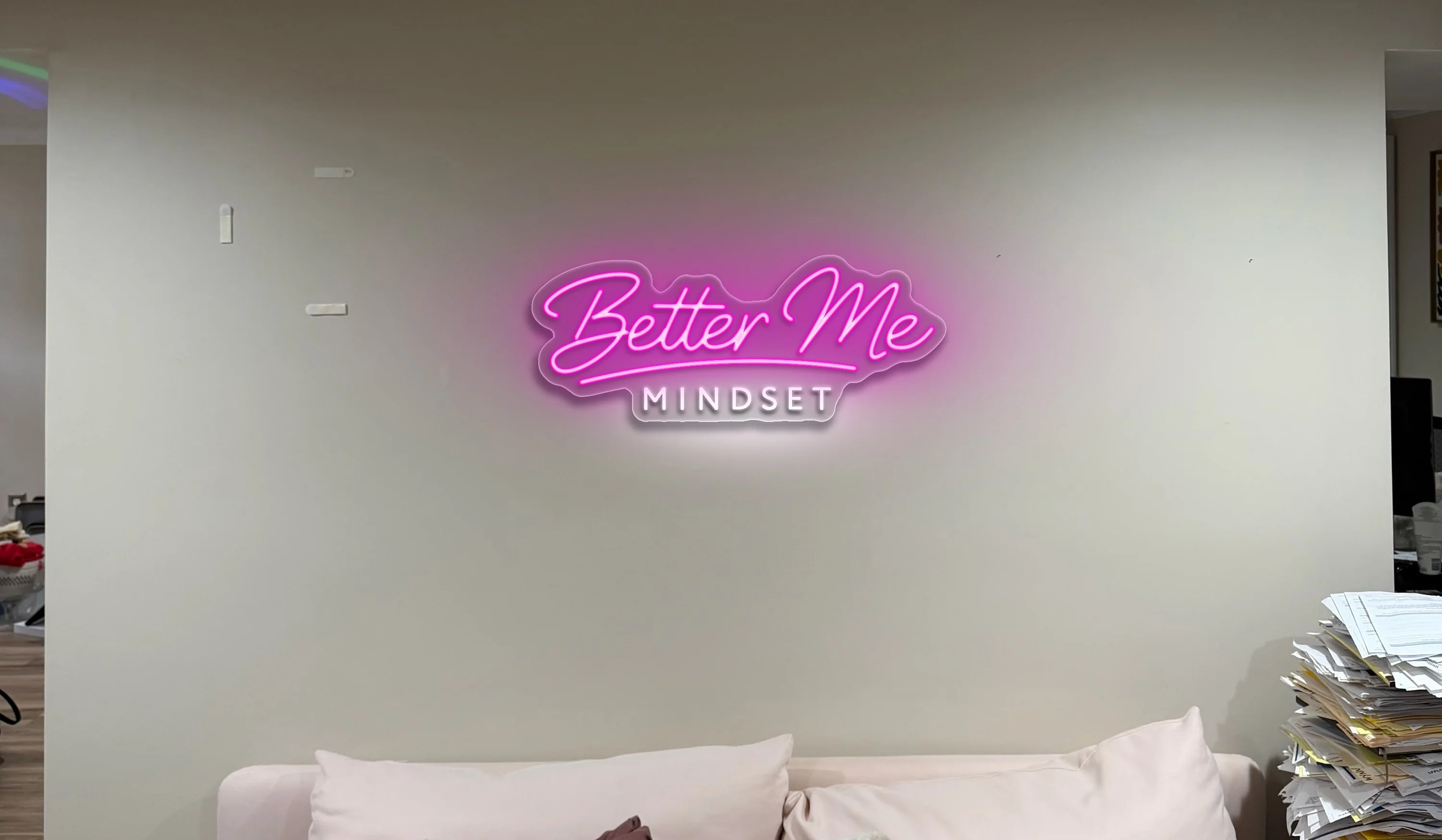Better Me Mindset  - Premium Neon Artwork - Image 4