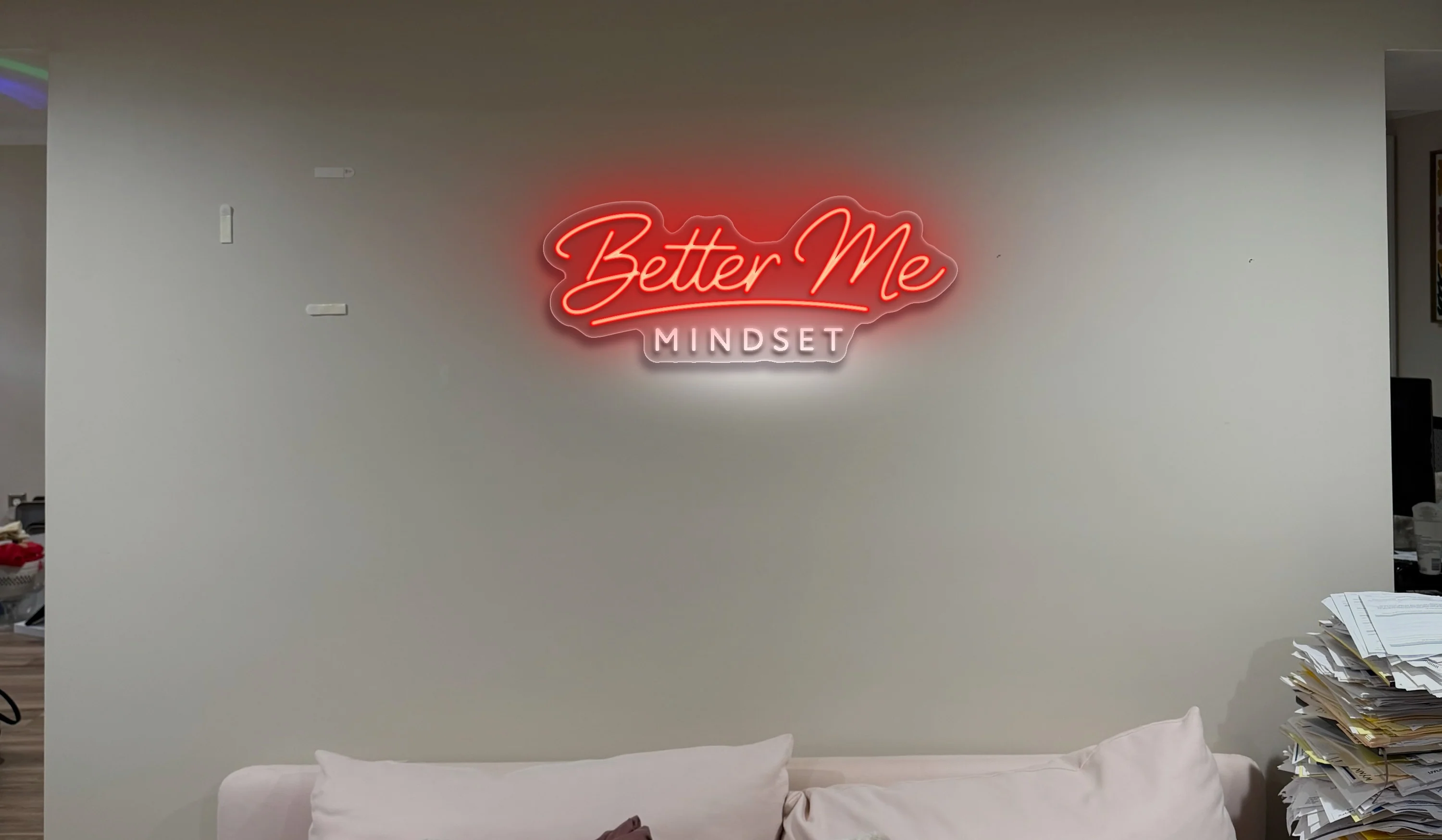 Better Me Mindset  - Premium Neon Artwork - Image 5