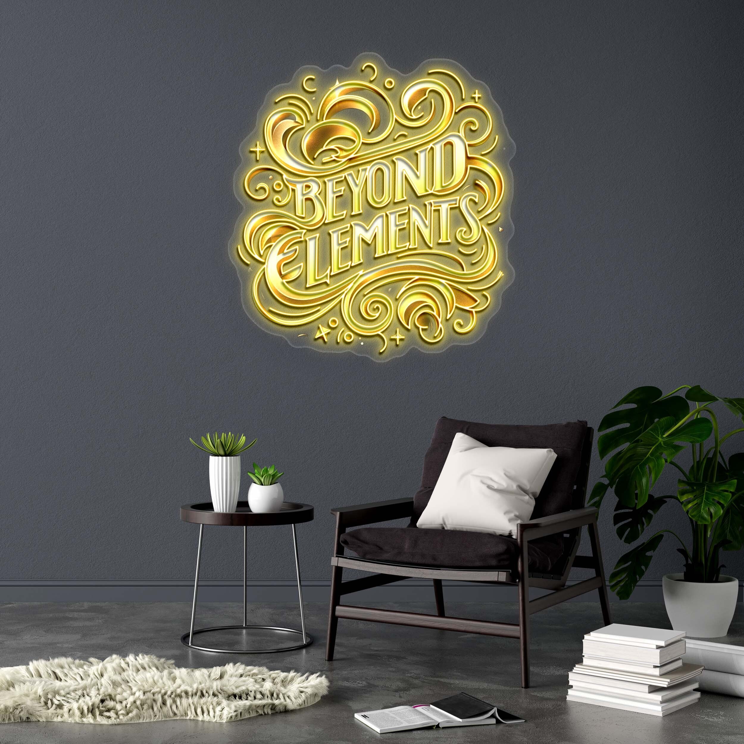 BEYOND ELEMENTS - Premium Neon Artwork
