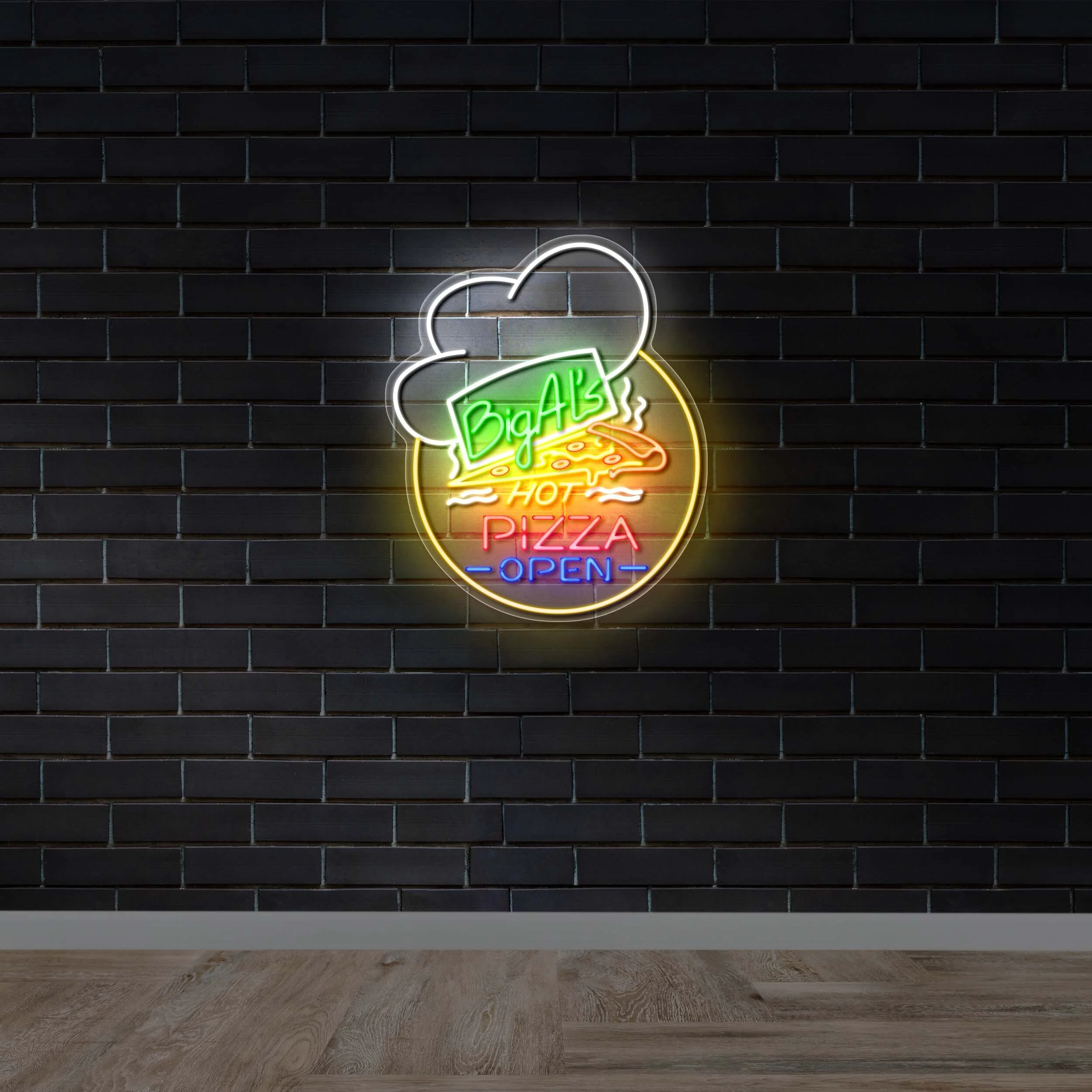Big Al’s Hot Pizza Open - Premium Neon Artwork - Image 3