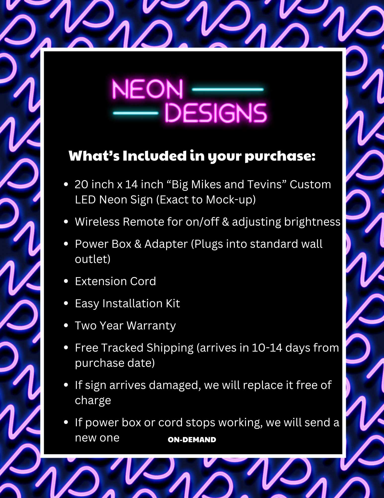 Big Mikes and Tevins -  Premium Neon Artwork - Image 2