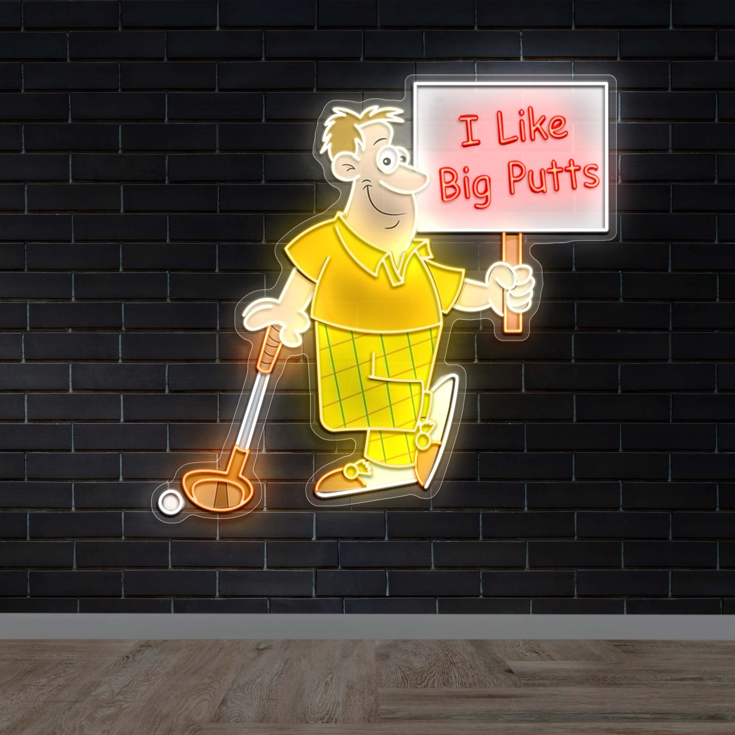 BIG PUTTS - Premium Neon Artwork
