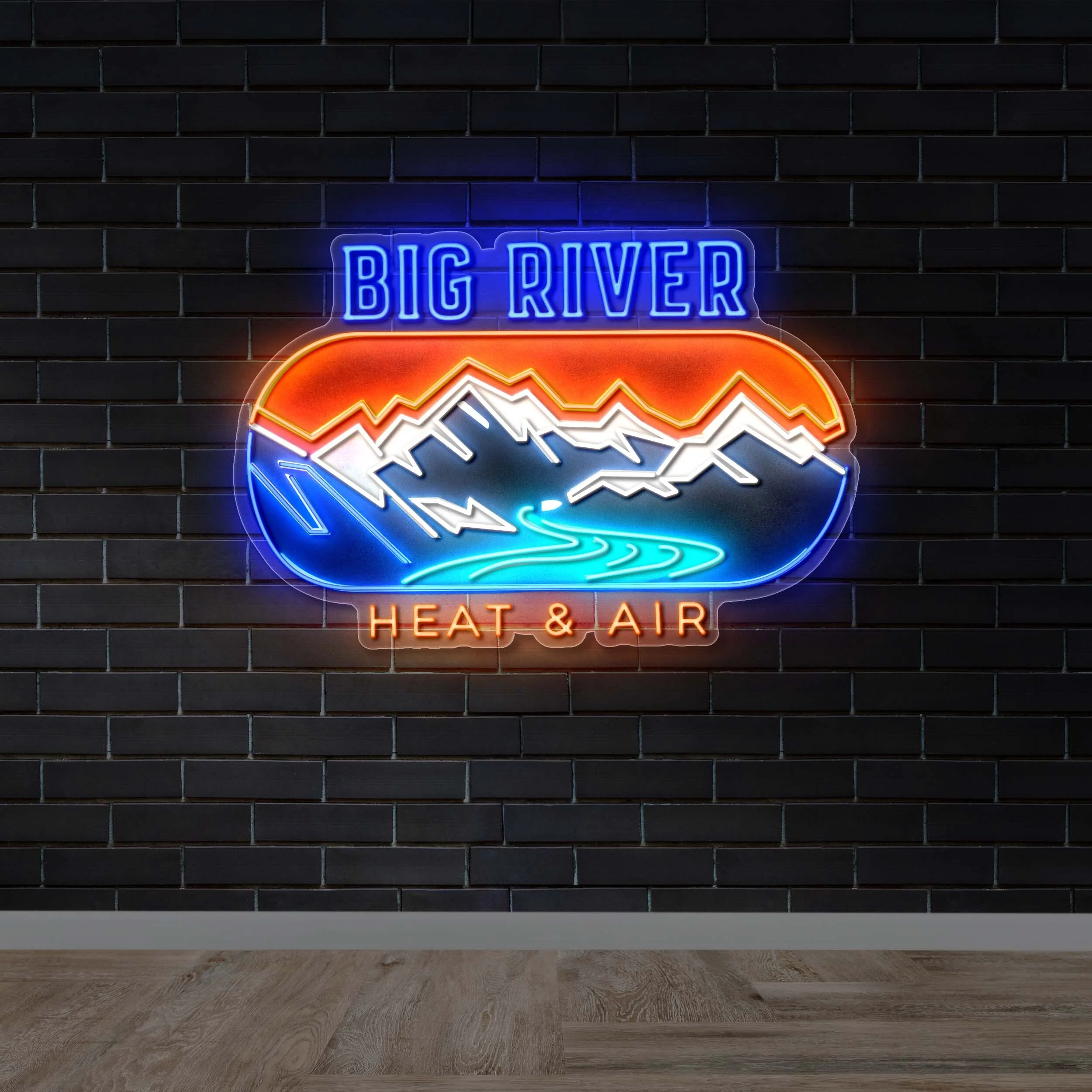 Big River Heat & Air - Premium Neon Artwork