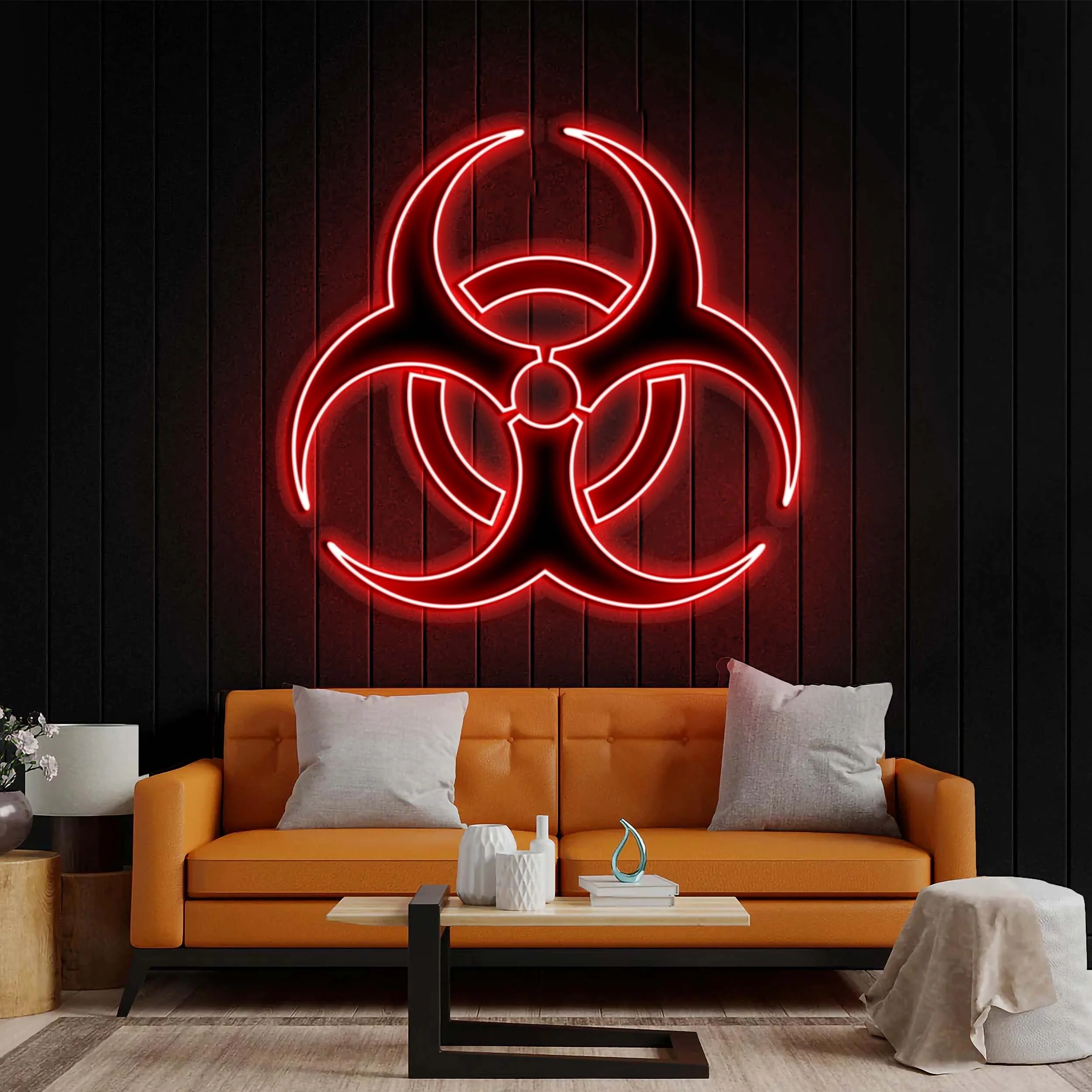 Biohazard Logo - Premium Neon Artwork