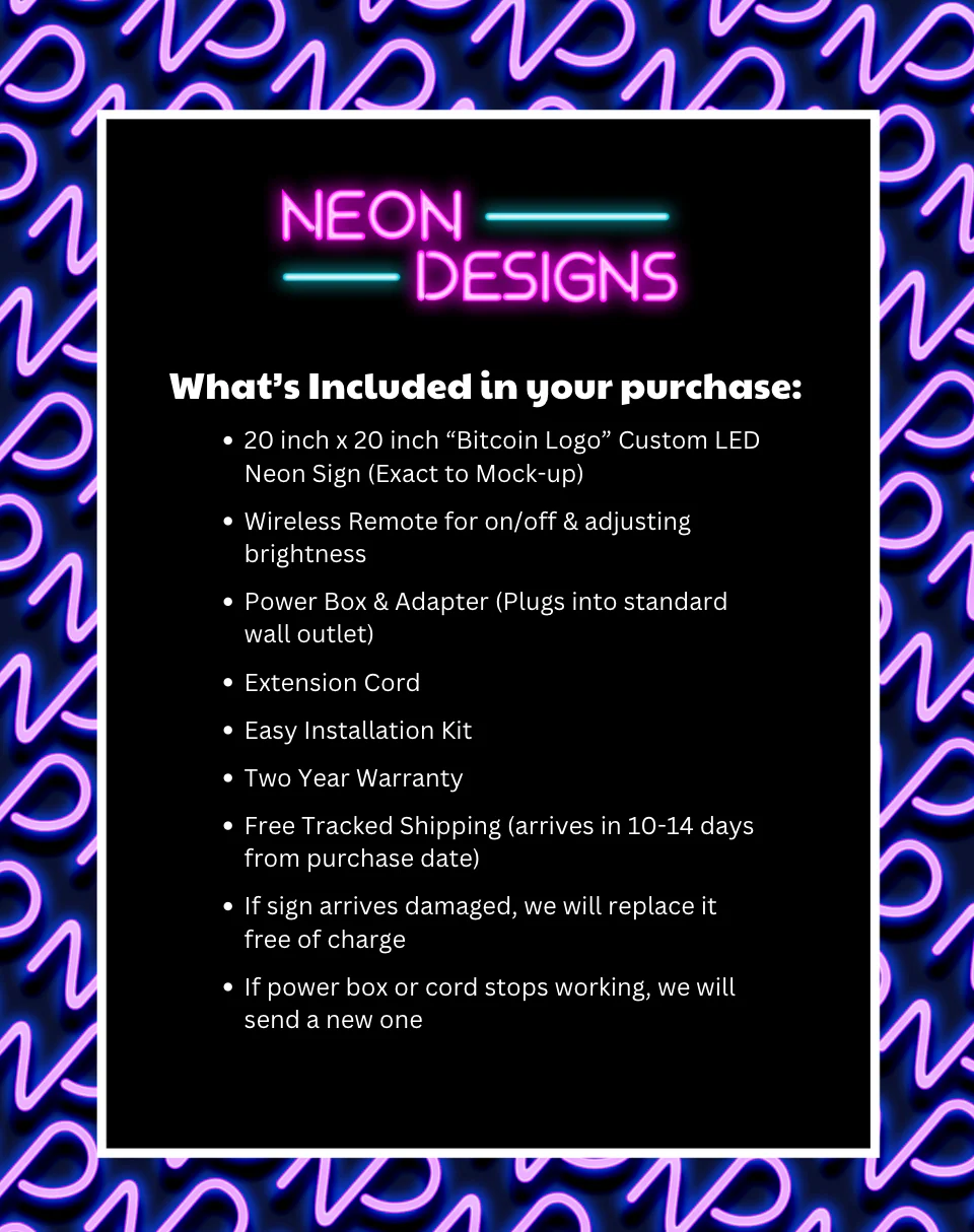 Bitcoin Logo - Premium Neon Artwork - Image 2