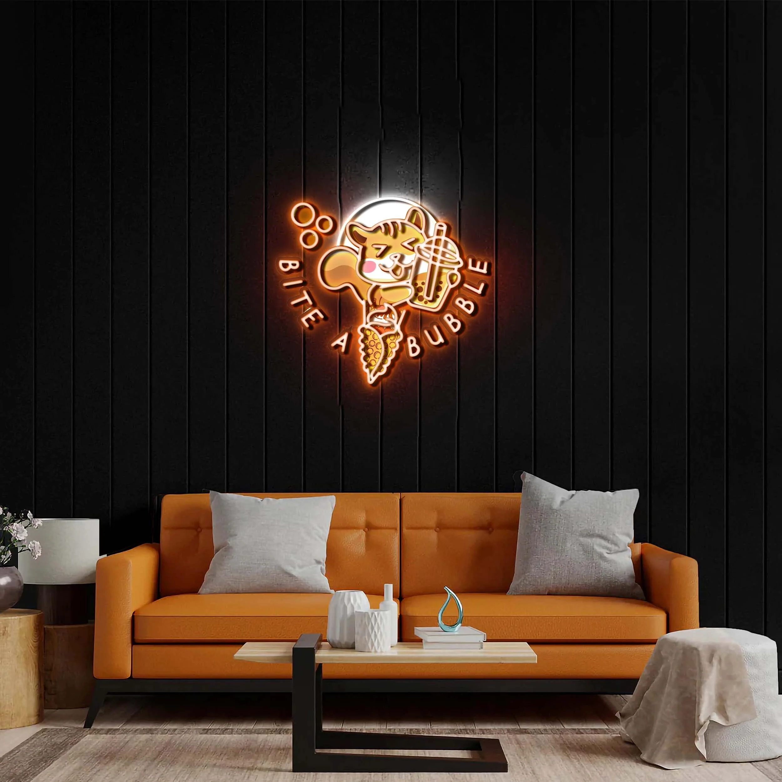 Bite Bubble - Premium Neon Artwork