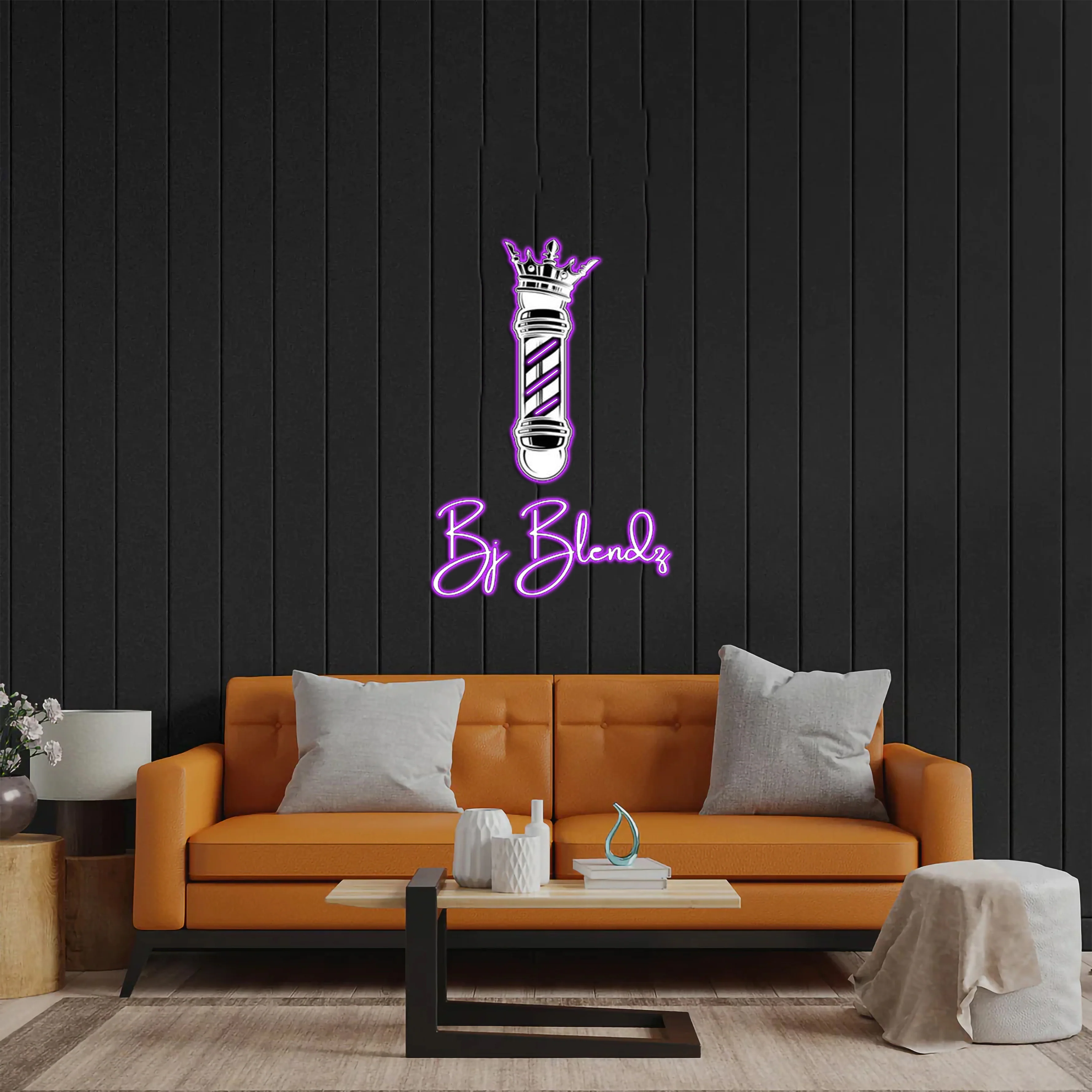 Bj Blends - Premium Neon Artwork