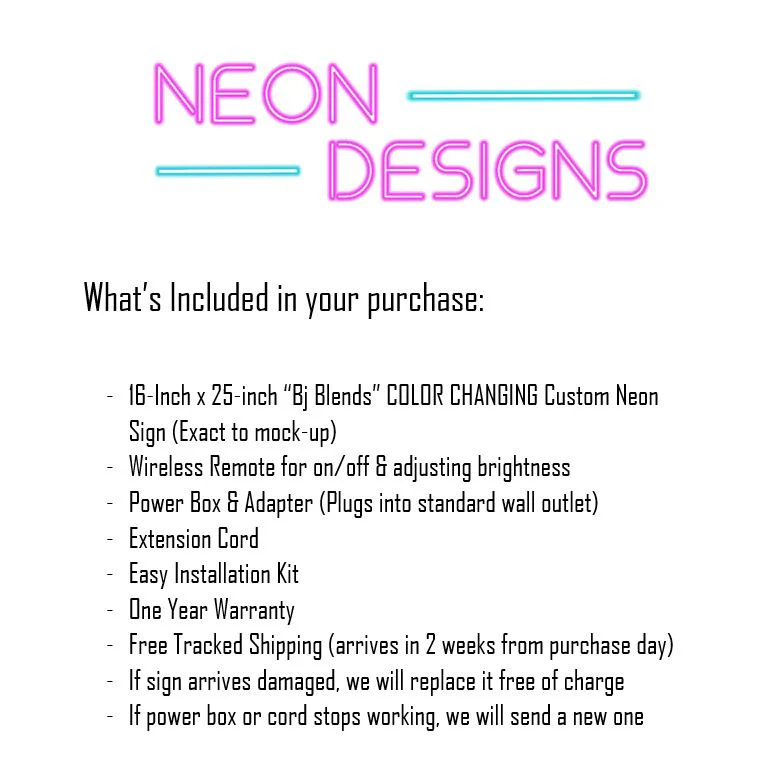 Bj Blends - Premium Neon Artwork - Image 2