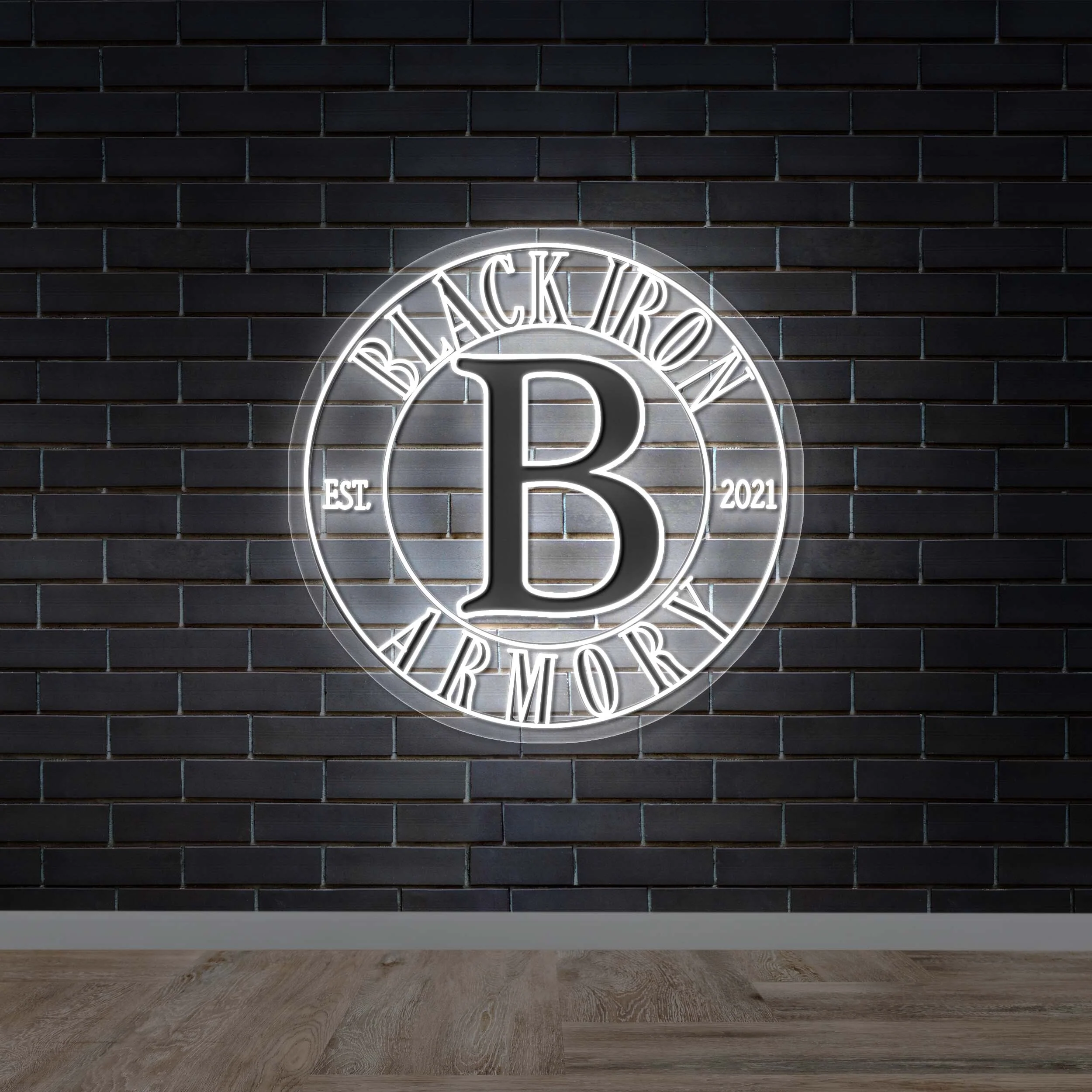 Black Iron Armory - Premium Neon Artwork