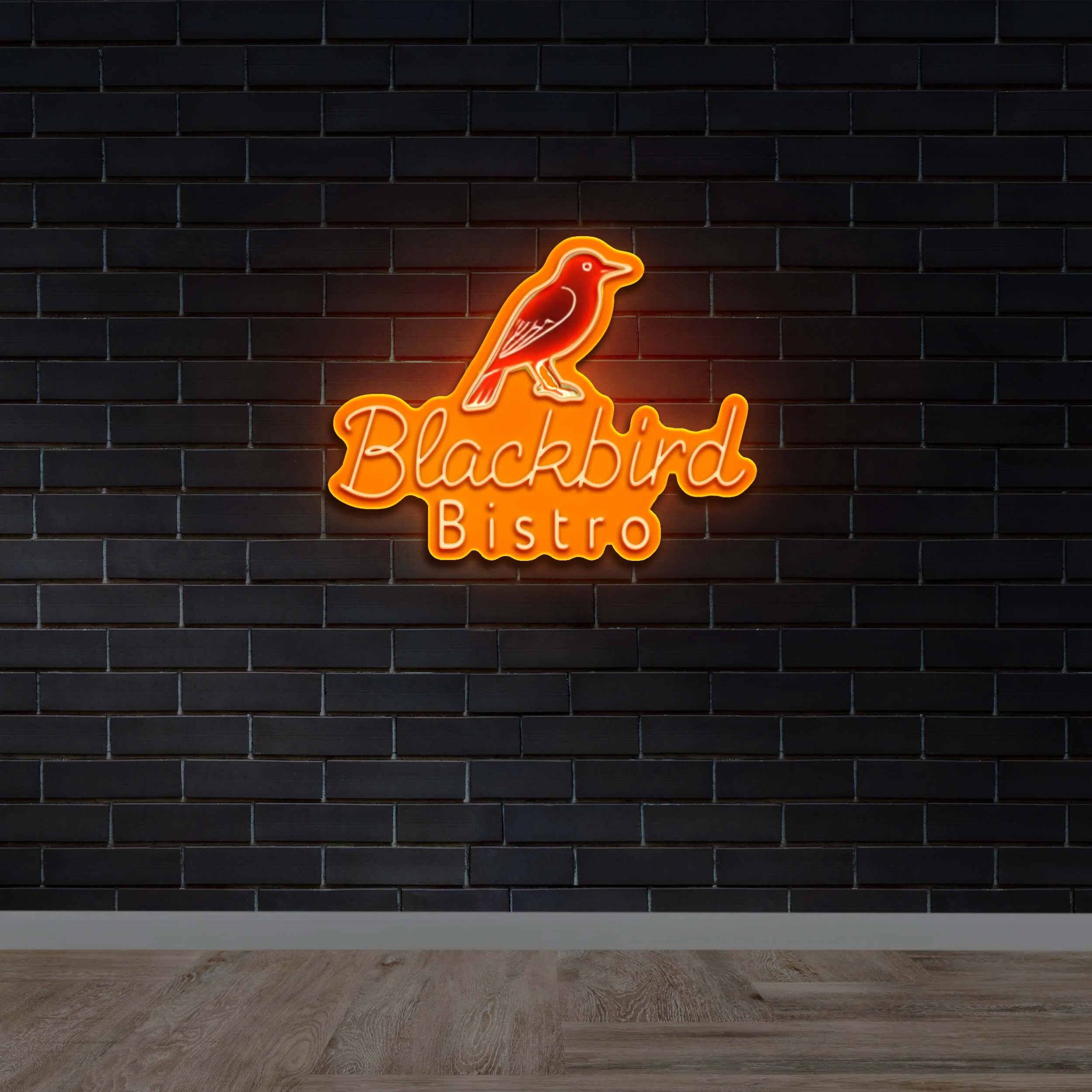 Blackbird Bistro - Premium Neon Artwork