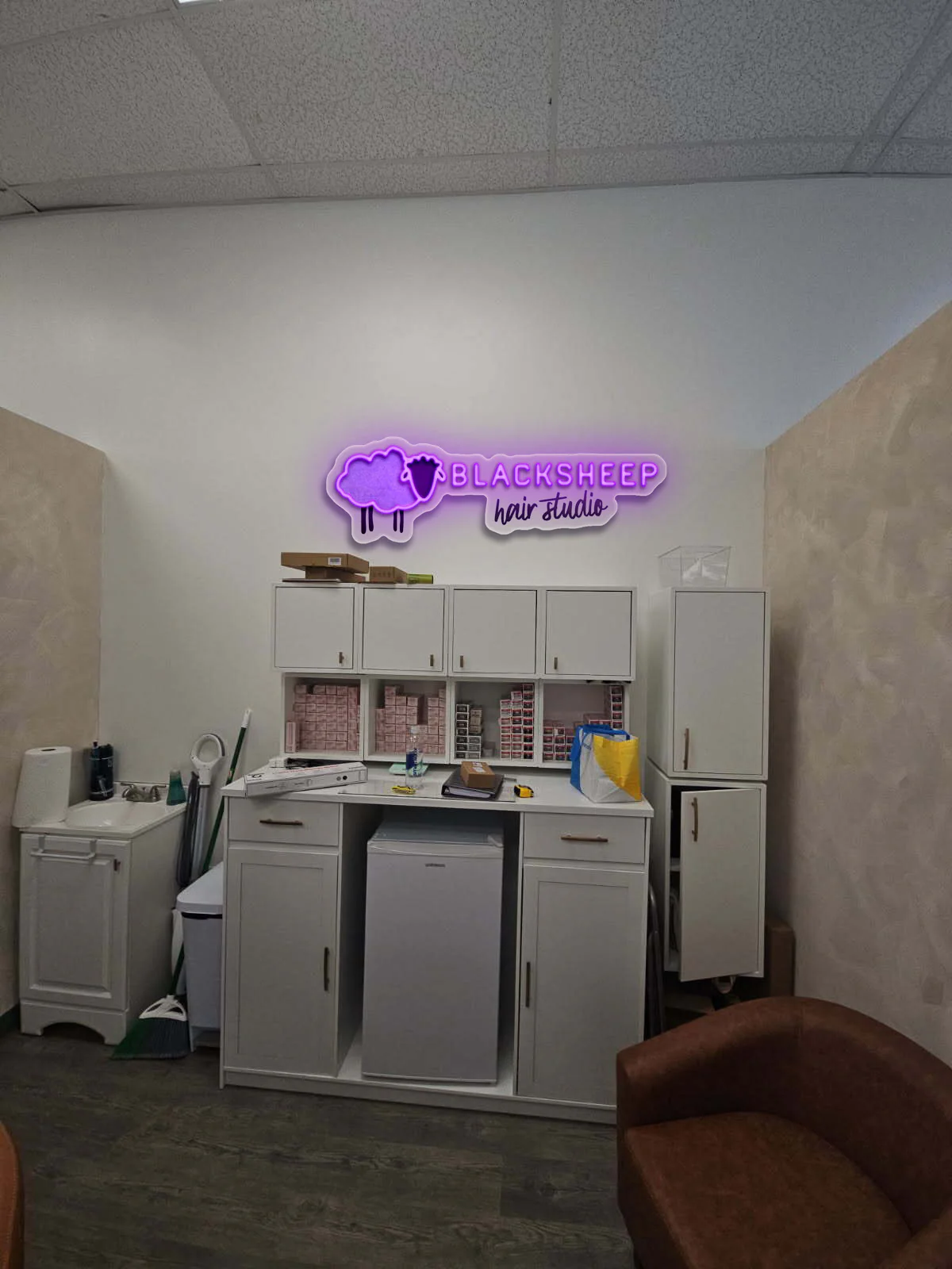 BLACKSHEEP Hair Studio - Premium Neon Artwork