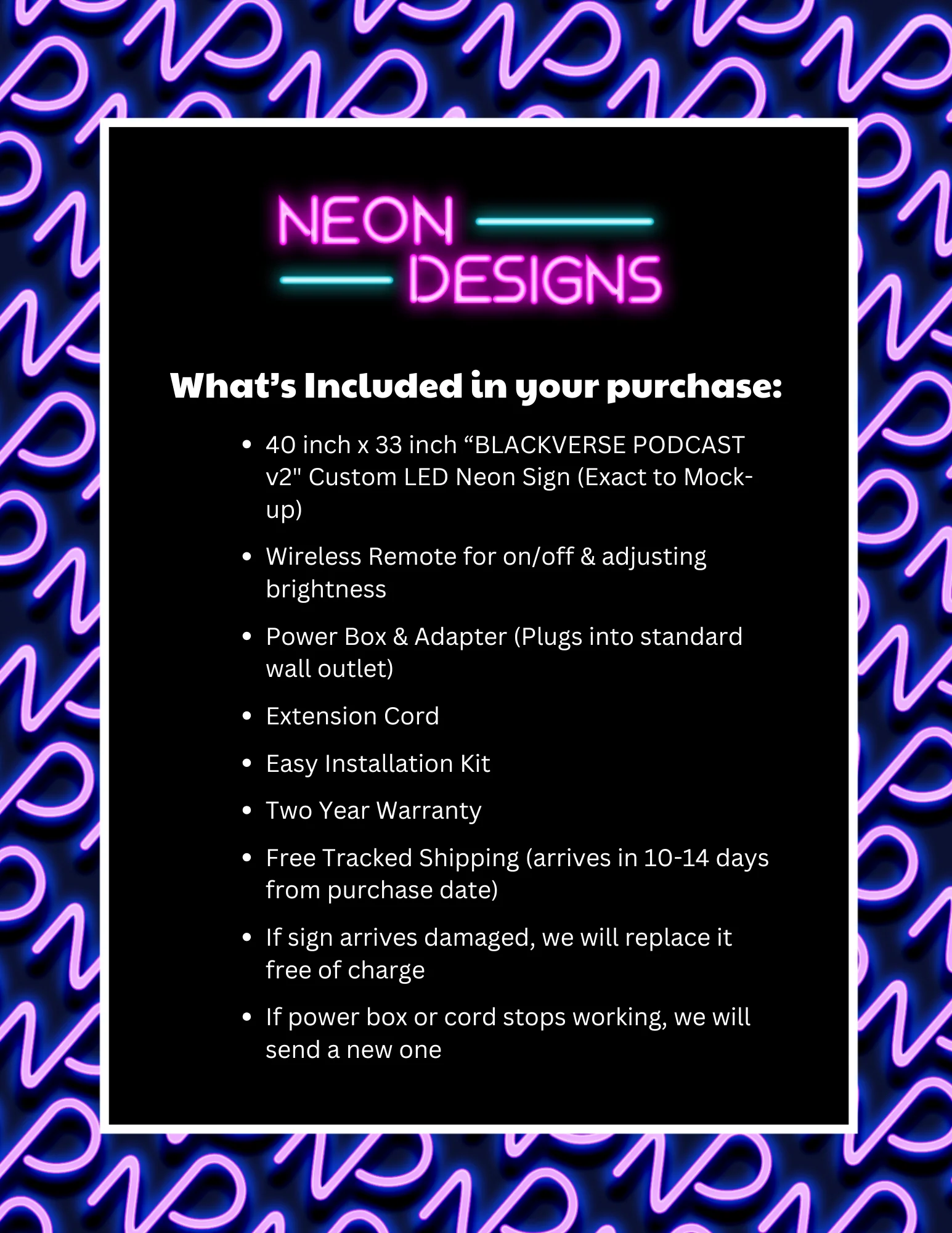 BLACKVERSE PODCAST v2 - Premium Neon Artwork - Image 2