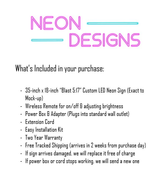 Blast 5:17 - Premium Neon Artwork - Image 2