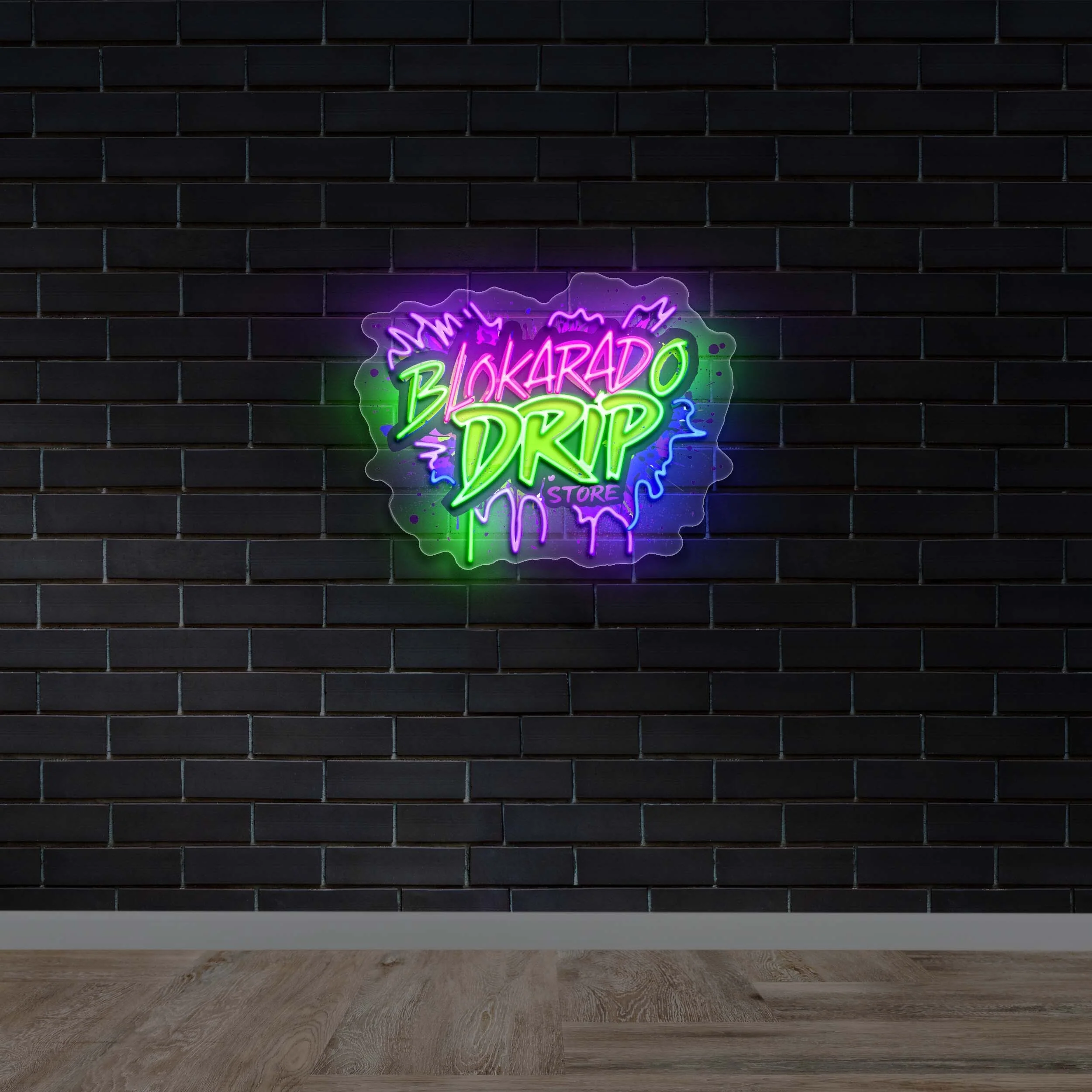 Blokarado Drip Store - Premium Neon Artwork