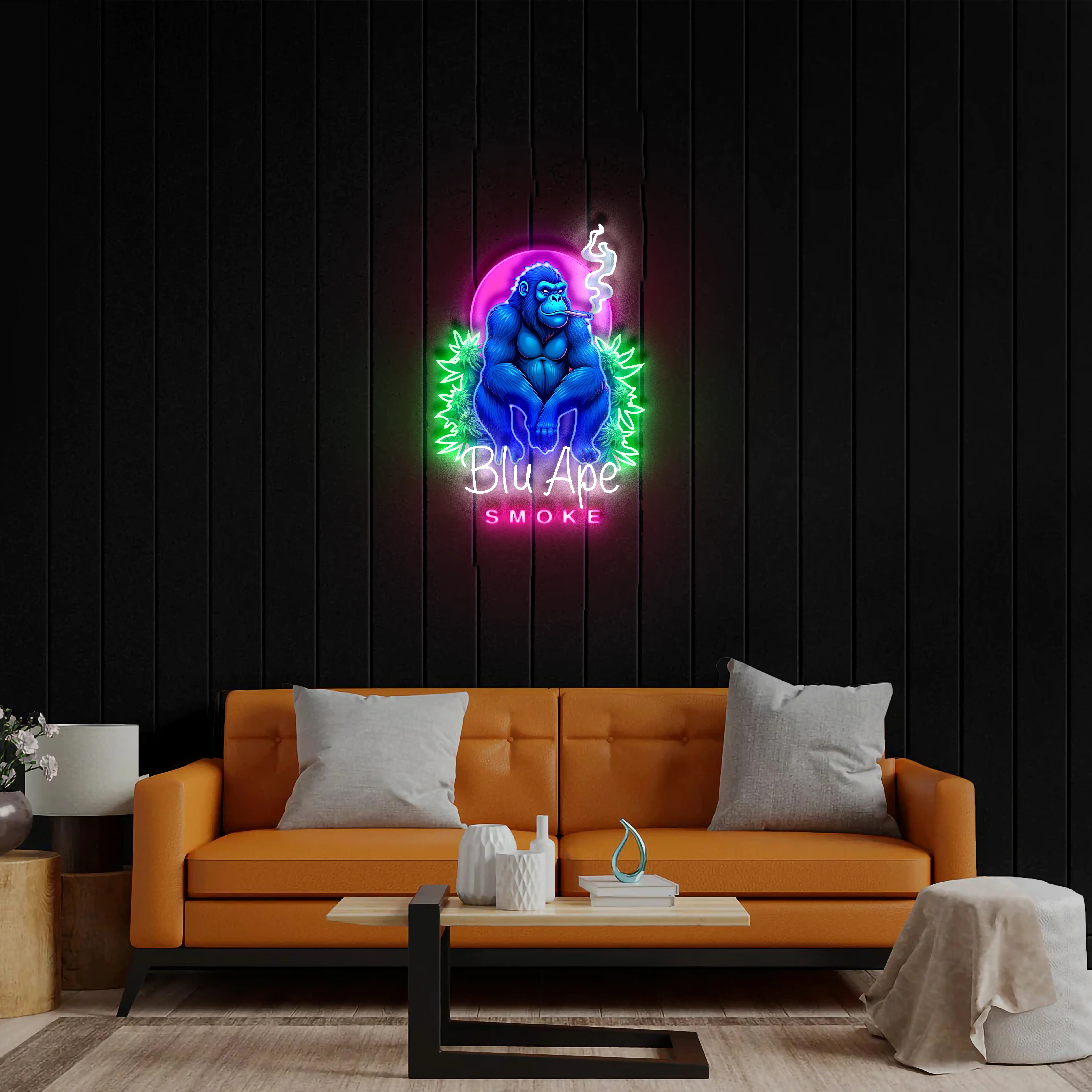 Blu Ape - Premium Neon Artwork