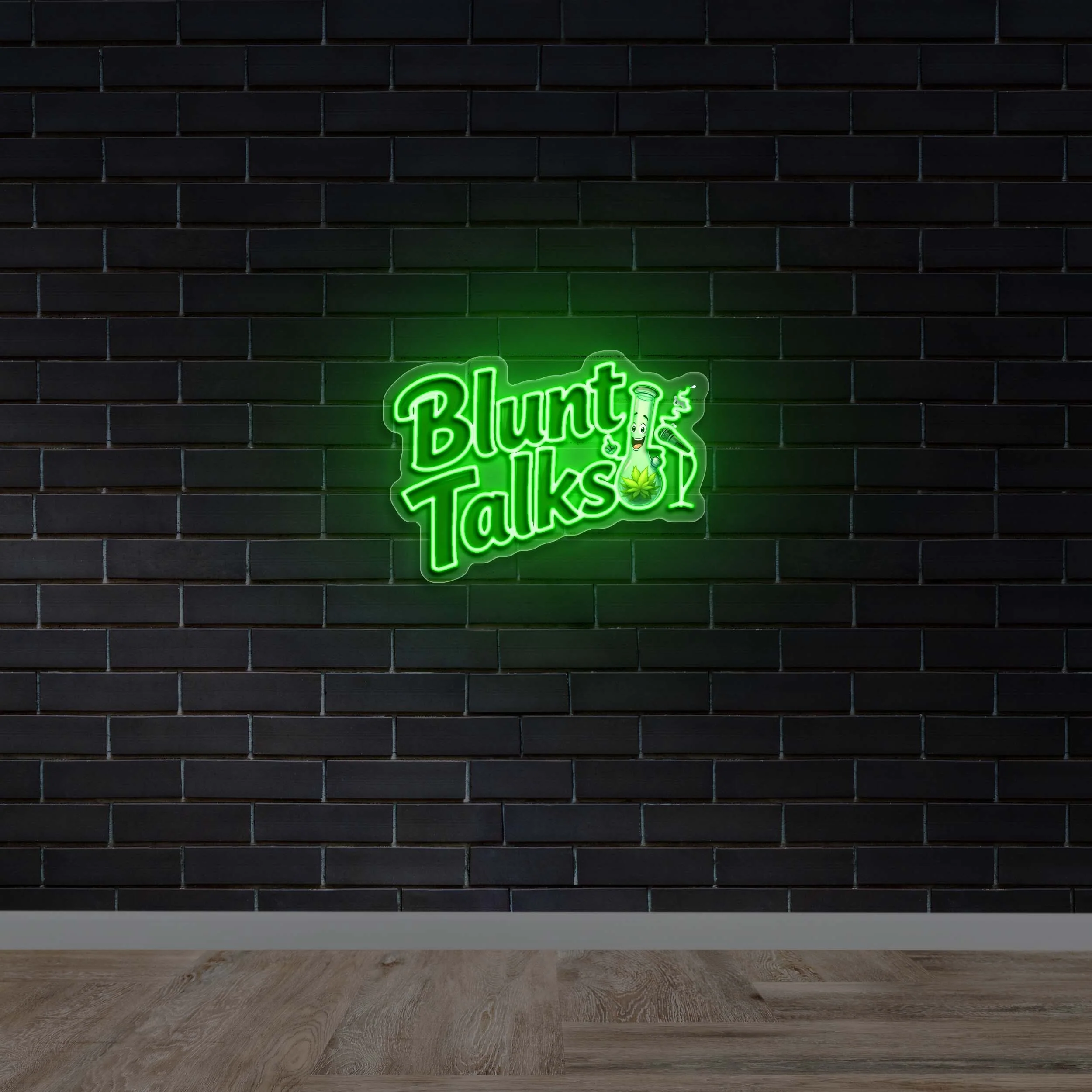 Blunt Talks - Premium Neon Artwork