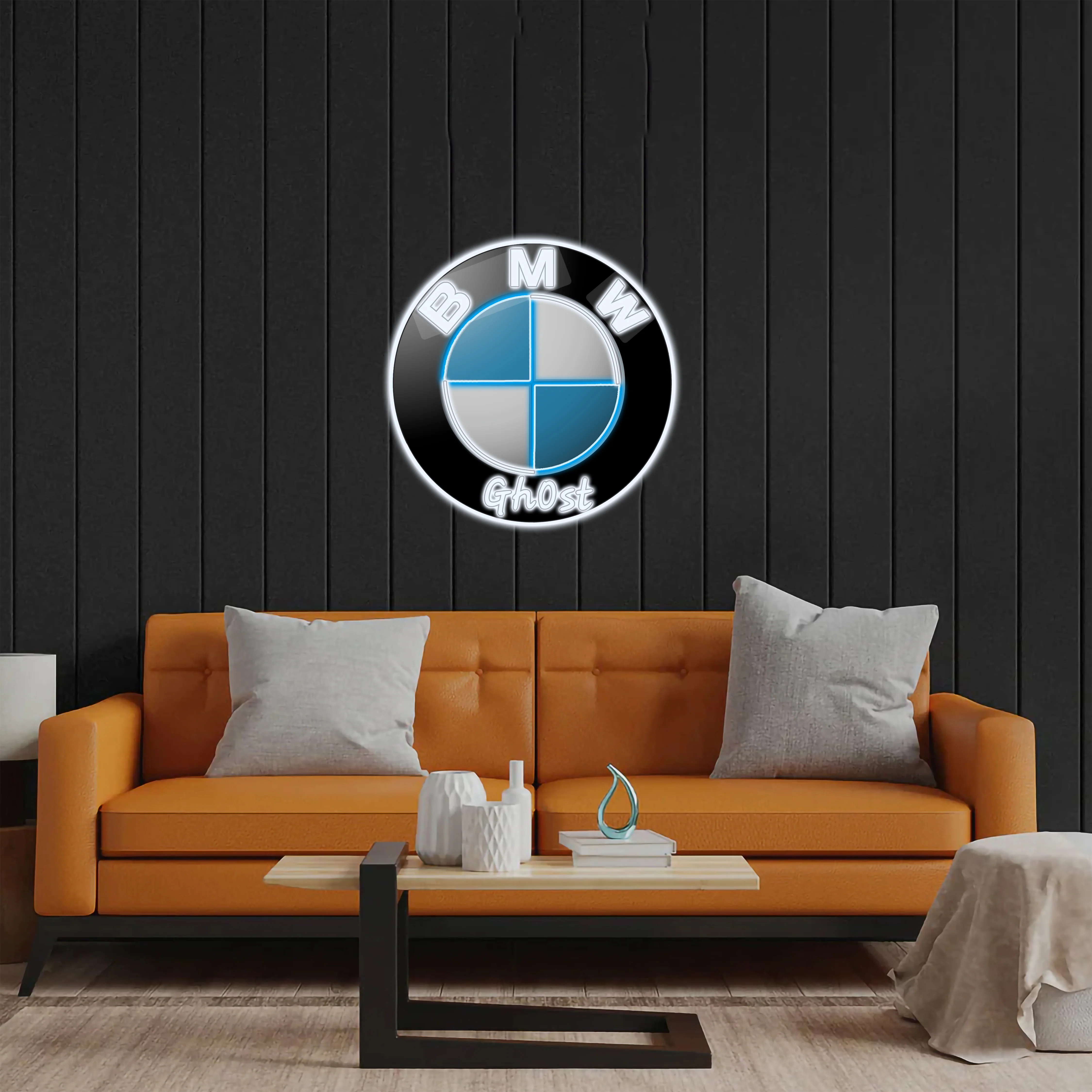 BMW Ghost - Premium Neon Artwork