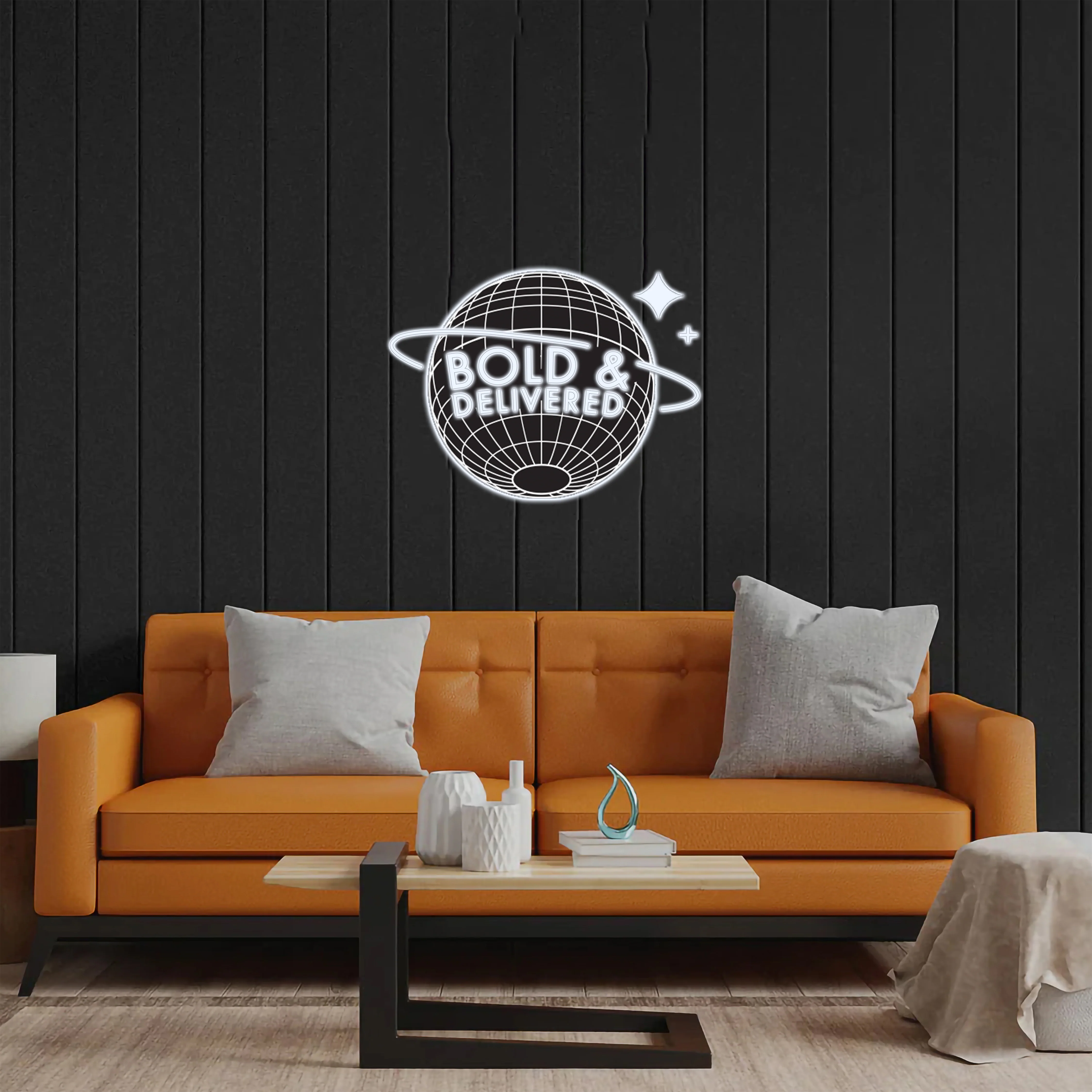 BOLD & DELIVERED - Premium Neon Artwork