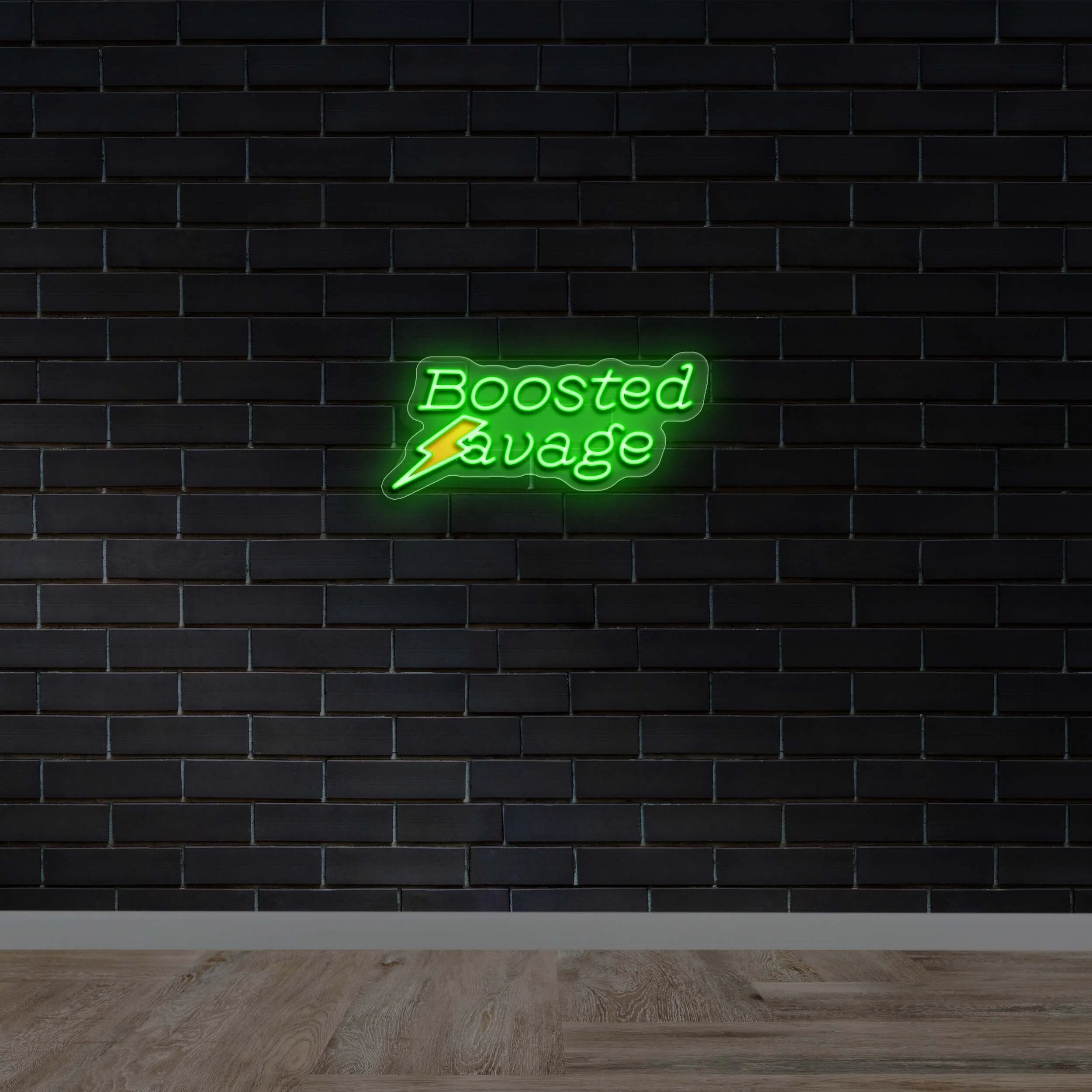 Boosted Savage - Premium Neon Artwork