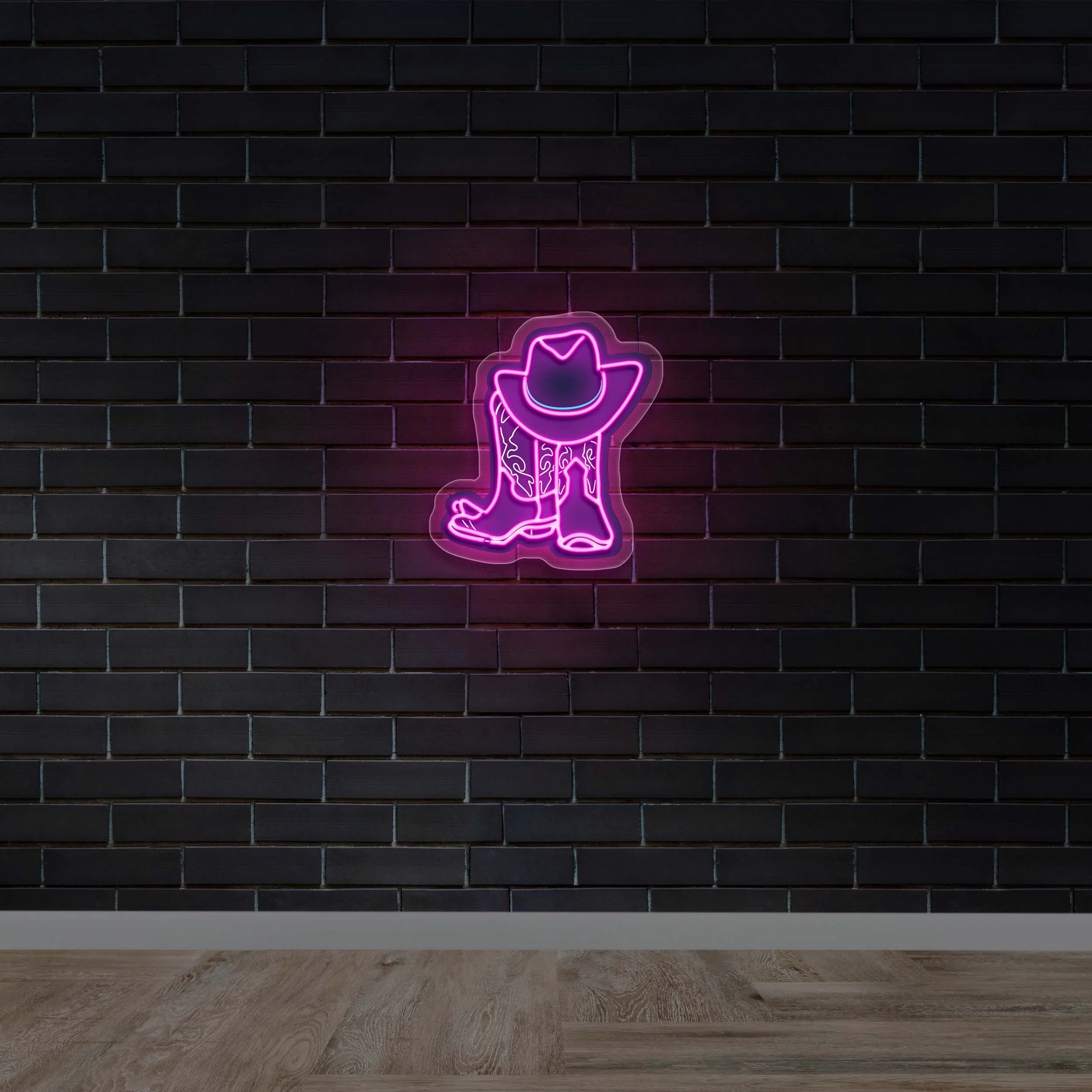 BOOTS and HAT - Premium Neon Artwork