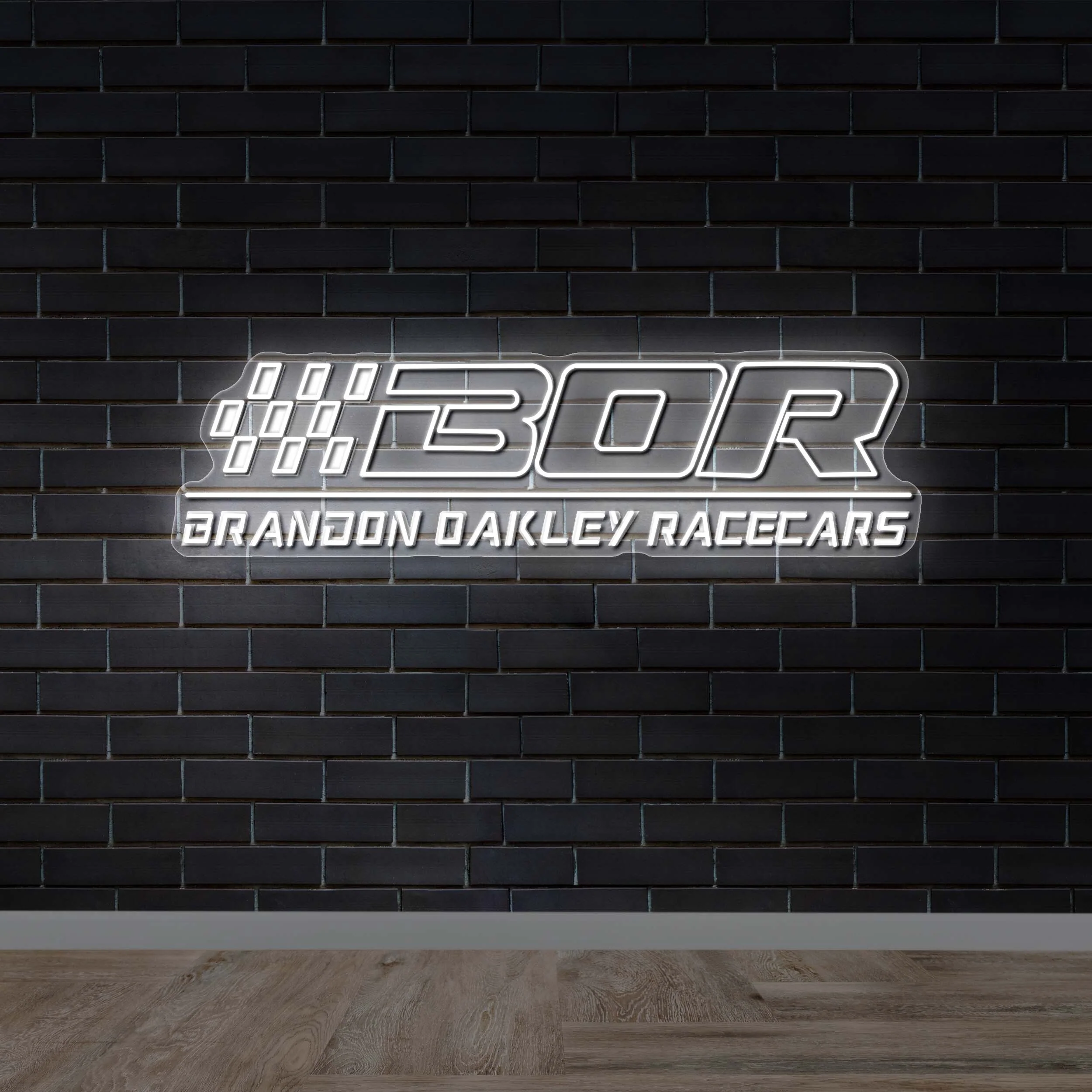 BOR BRANDON OAKLEY RACECARS - Premium Neon Artwork