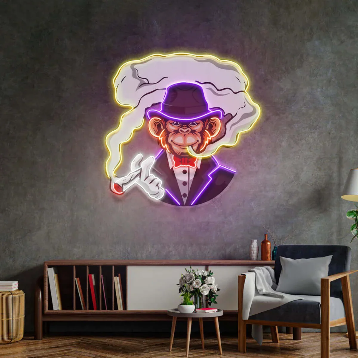 Boss Monkey - Premium Neon Artwork - Image 2