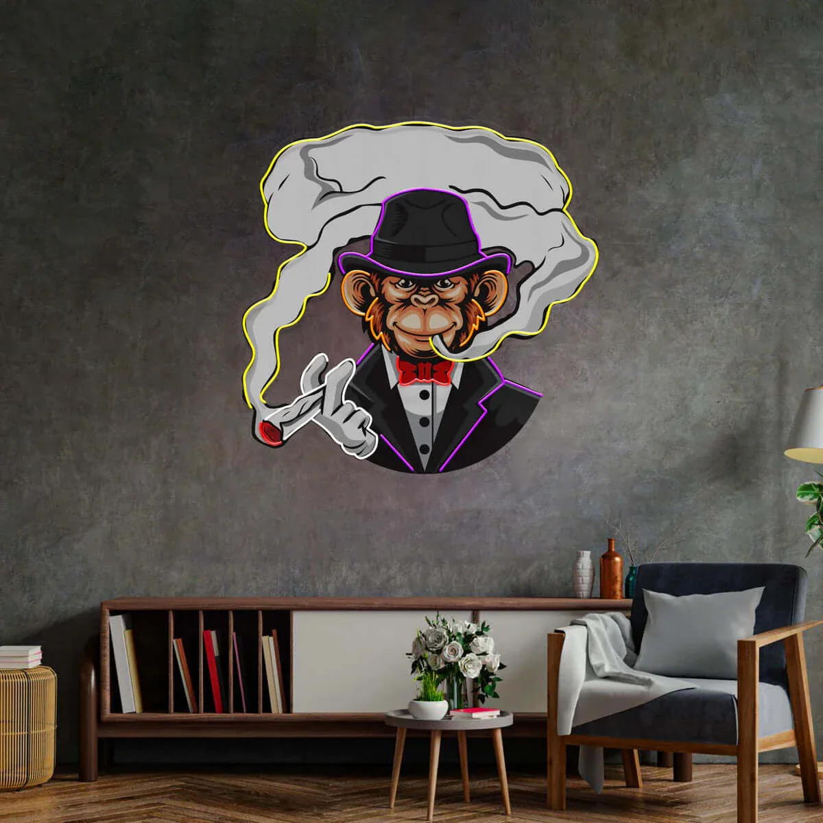 Boss Monkey - Premium Neon Artwork - Image 3