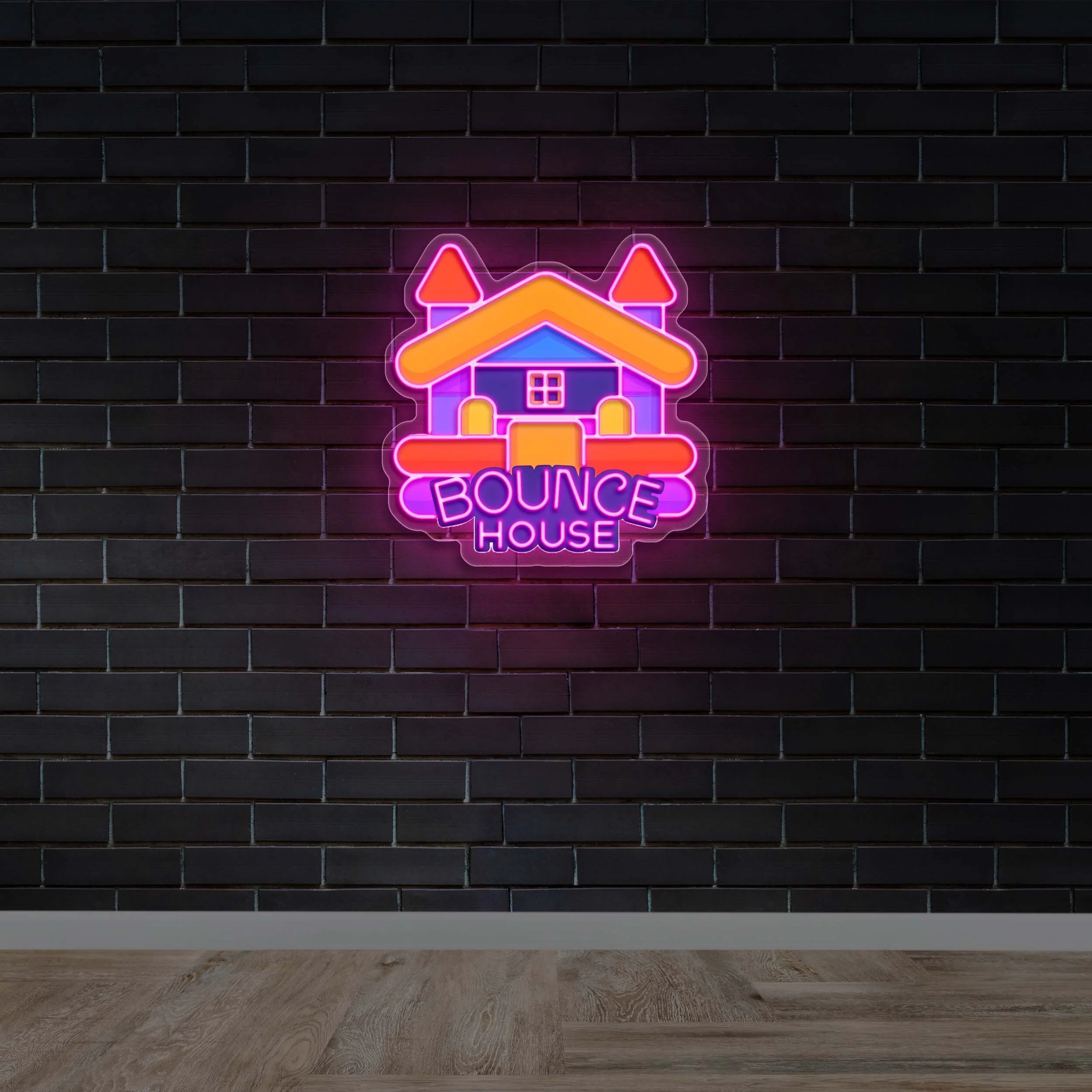 BOUNCE HOUSE - Premium Neon Artwork
