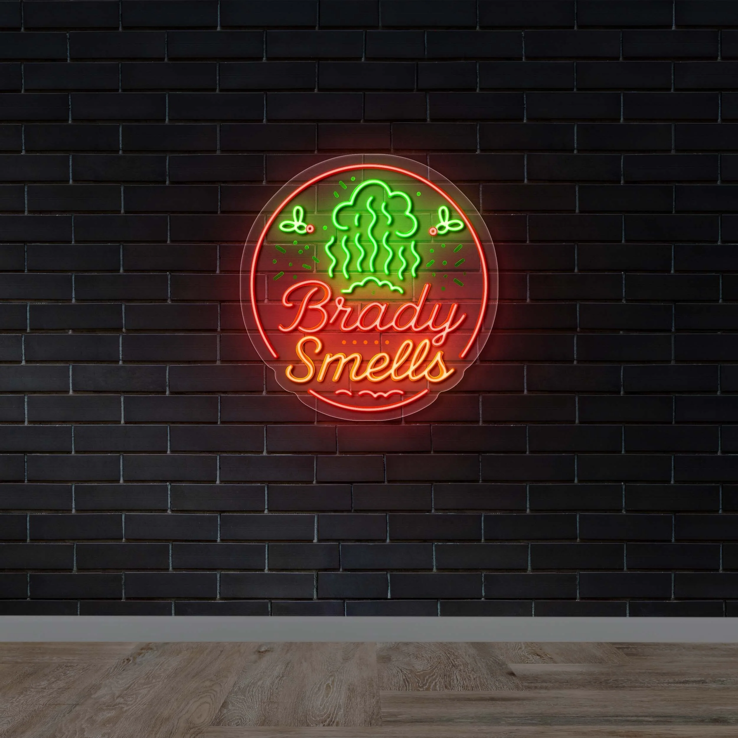 BRADY SMELLS - Premium Neon Artwork