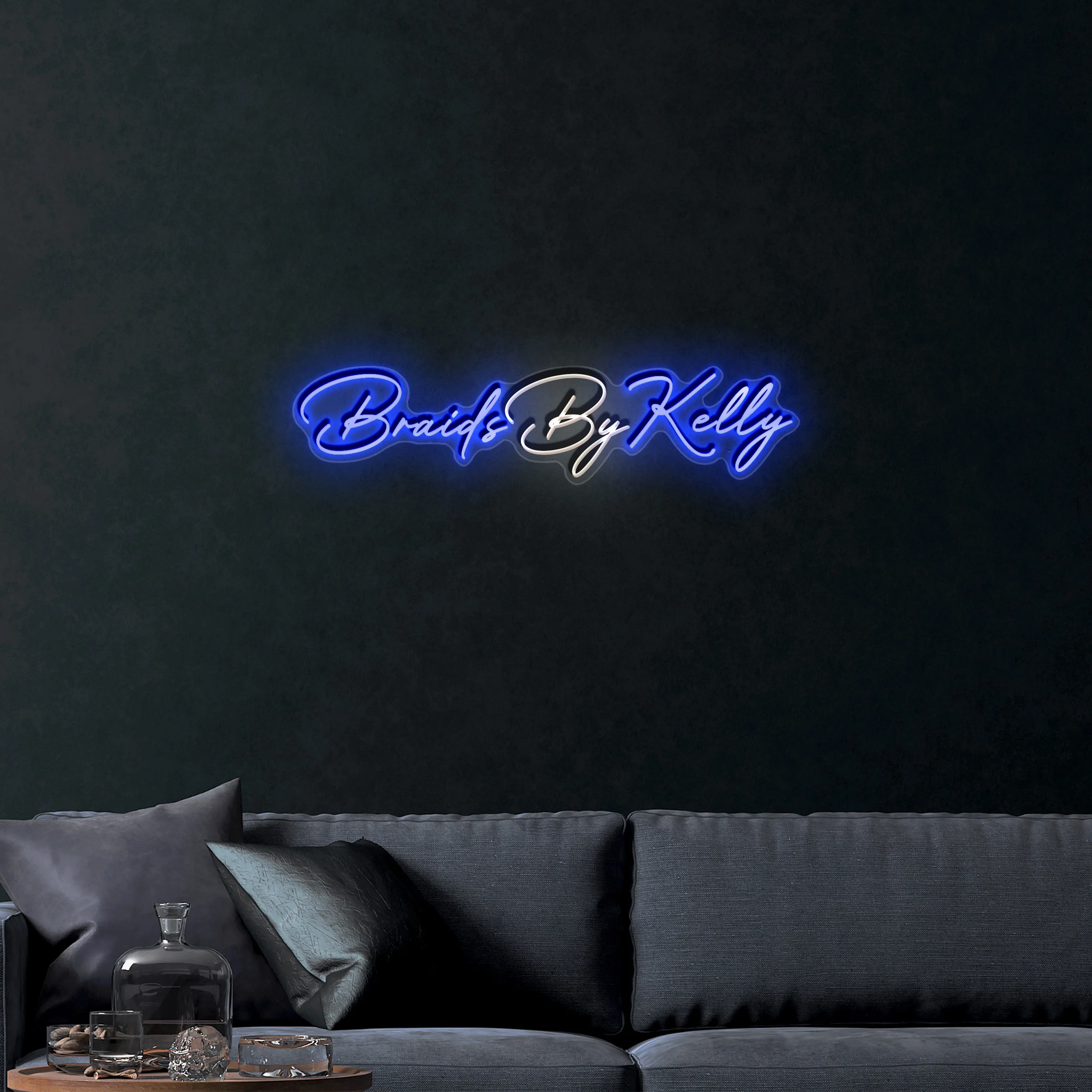 Braids By Kelly – Premium Neon Artwork