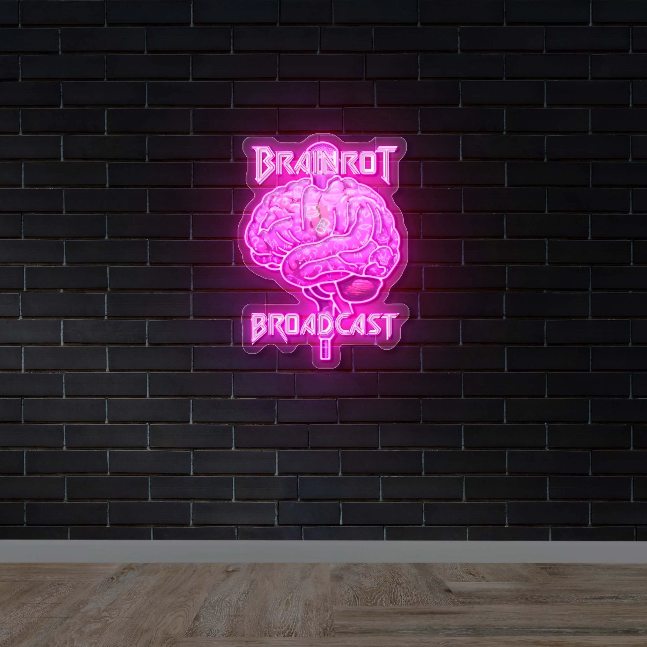 Brainrot Broadcast - Premium Neon Artwork