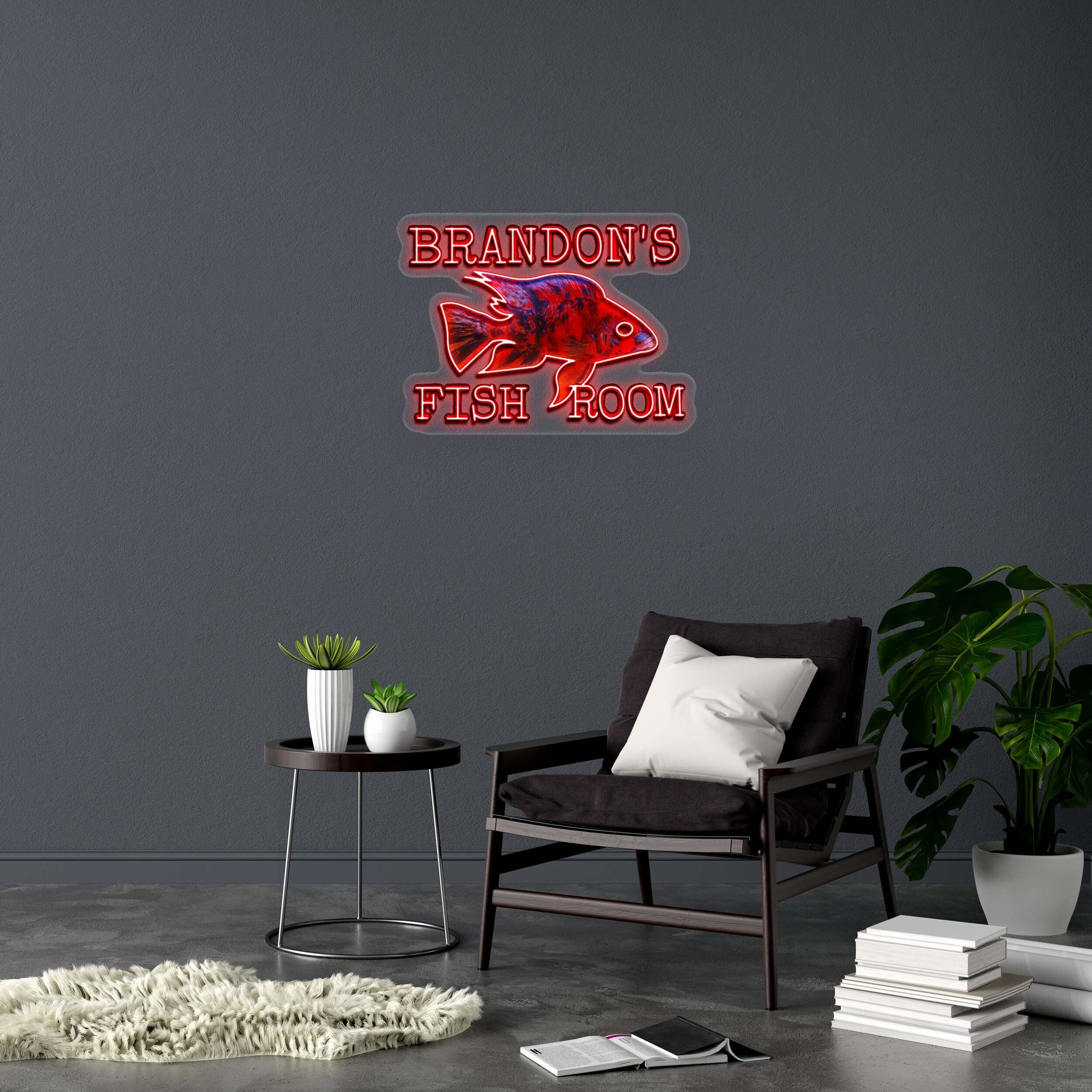 Brandon’s Fish Room - Premium Neon Artwork