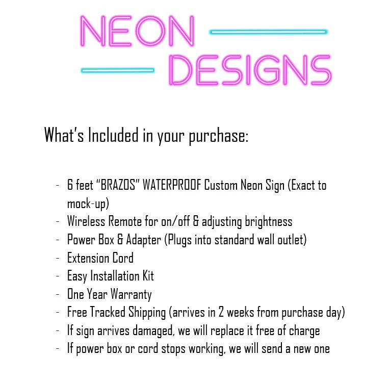 BRAZOS - Premium Neon Artwork - Image 2