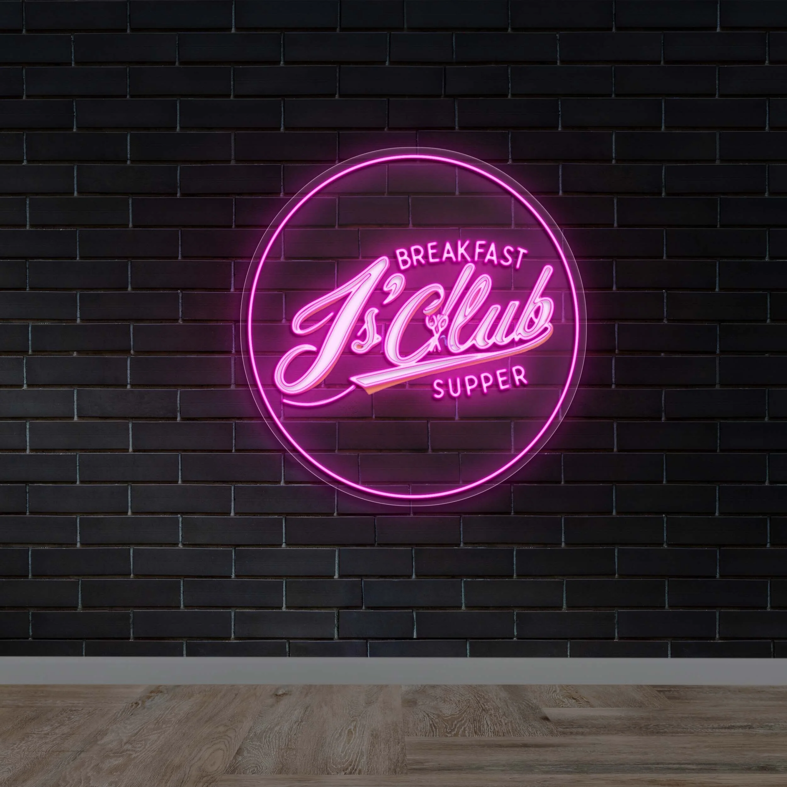 Breakfast J’s Club Supper - Premium Neon Artwork