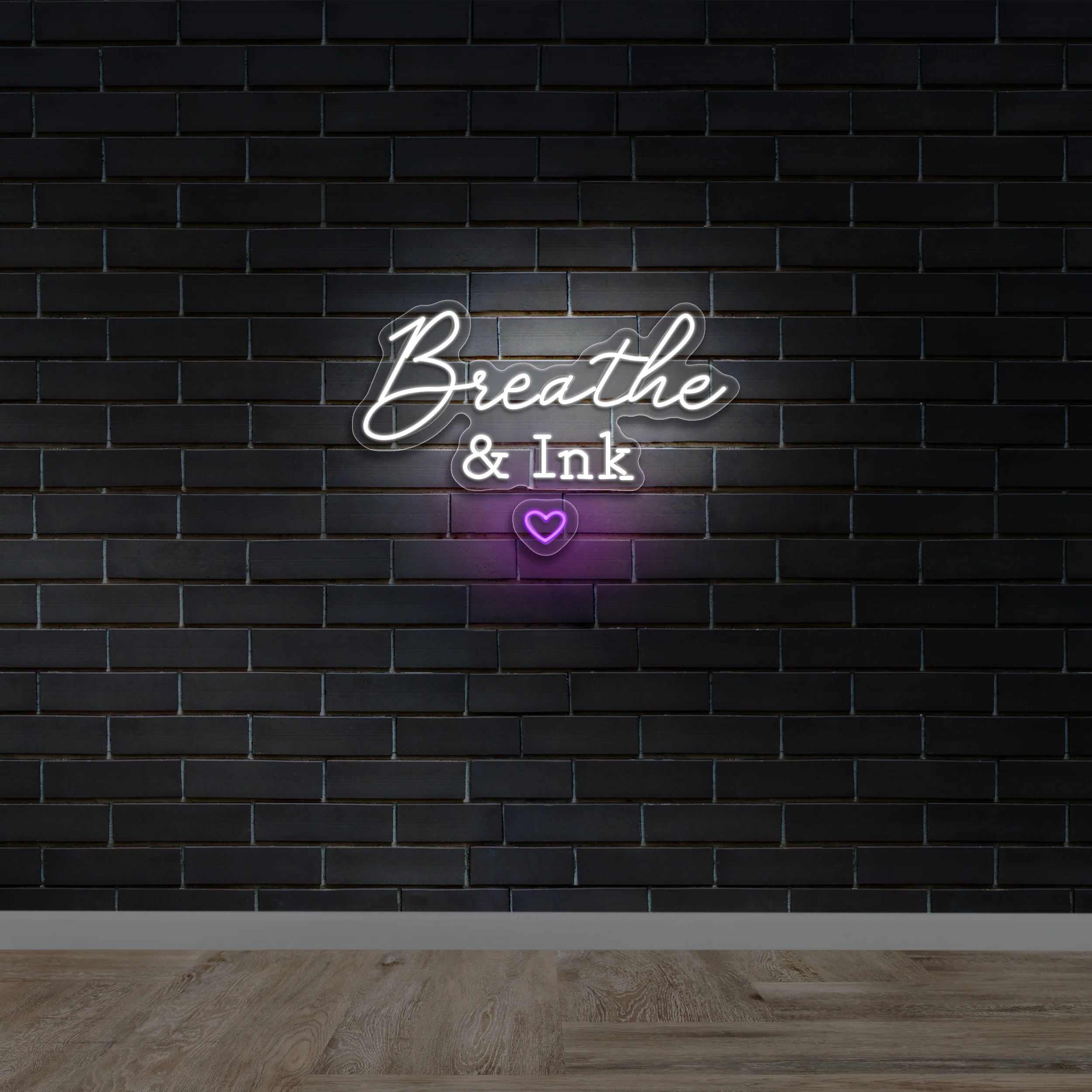 Breathe & Ink - Premium Neon Artwork