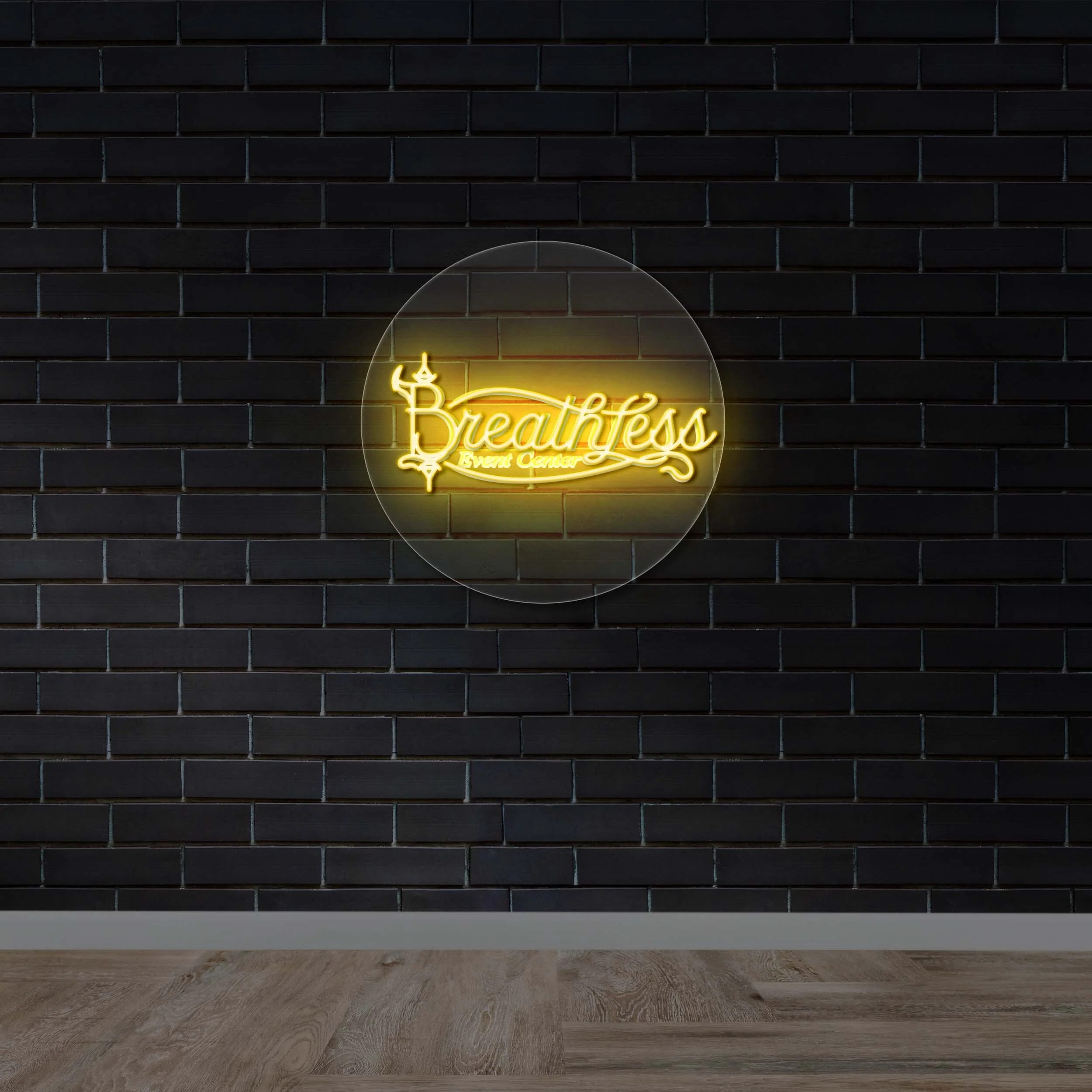 Breathless | Circular Version - Premium Neon Artwork