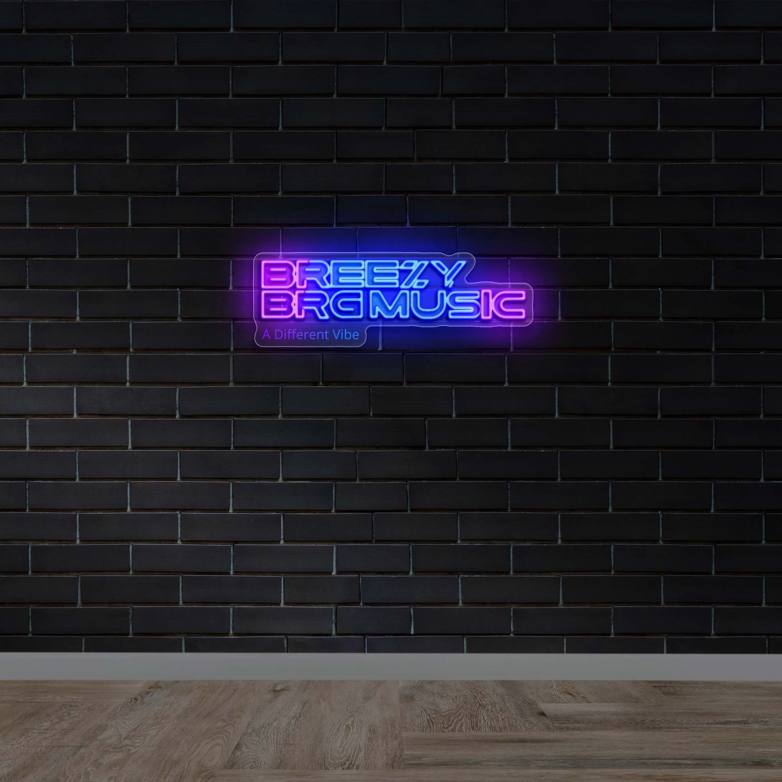 Breezy BRG Music - Premium Neon Artwork