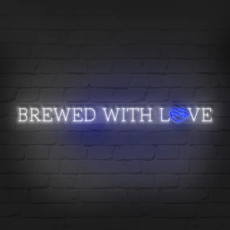 Brewed With Love - Premium Neon Artwork - Image 2