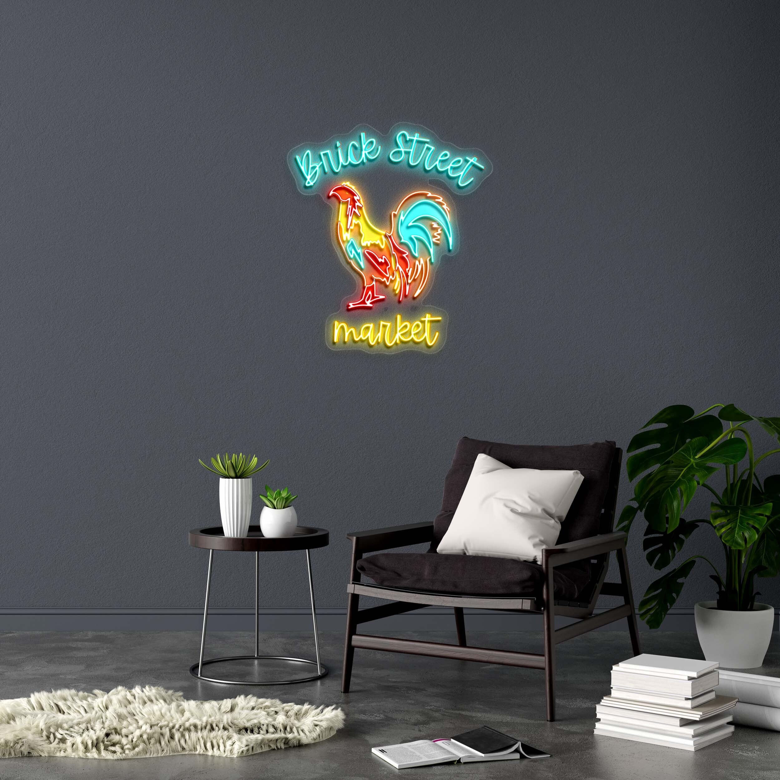 Brick Street Market - Premium Neon Artwork