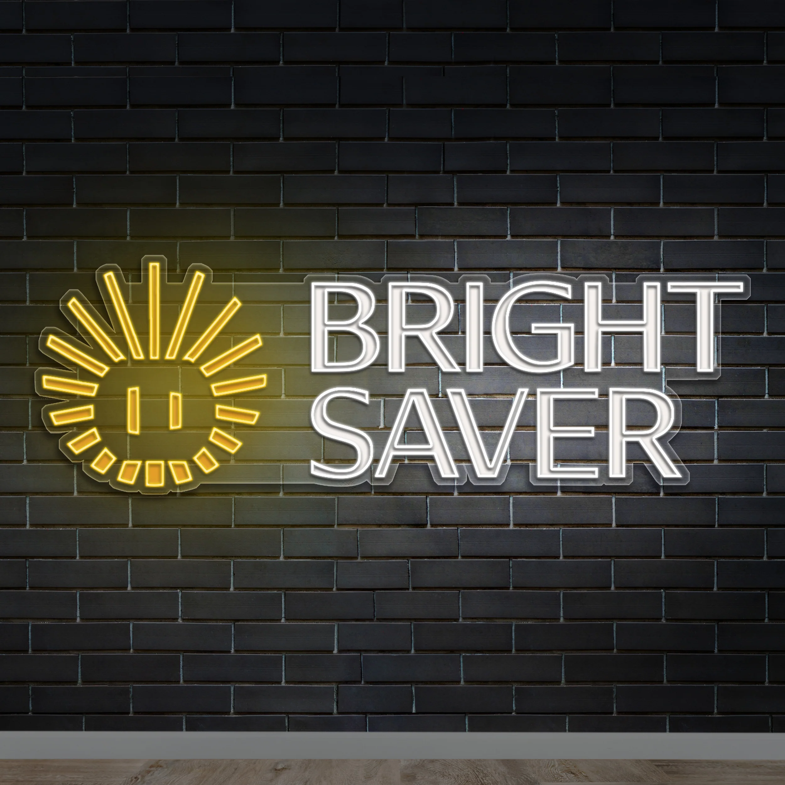 BRIGHT SAVER - Premium Neon Artwork